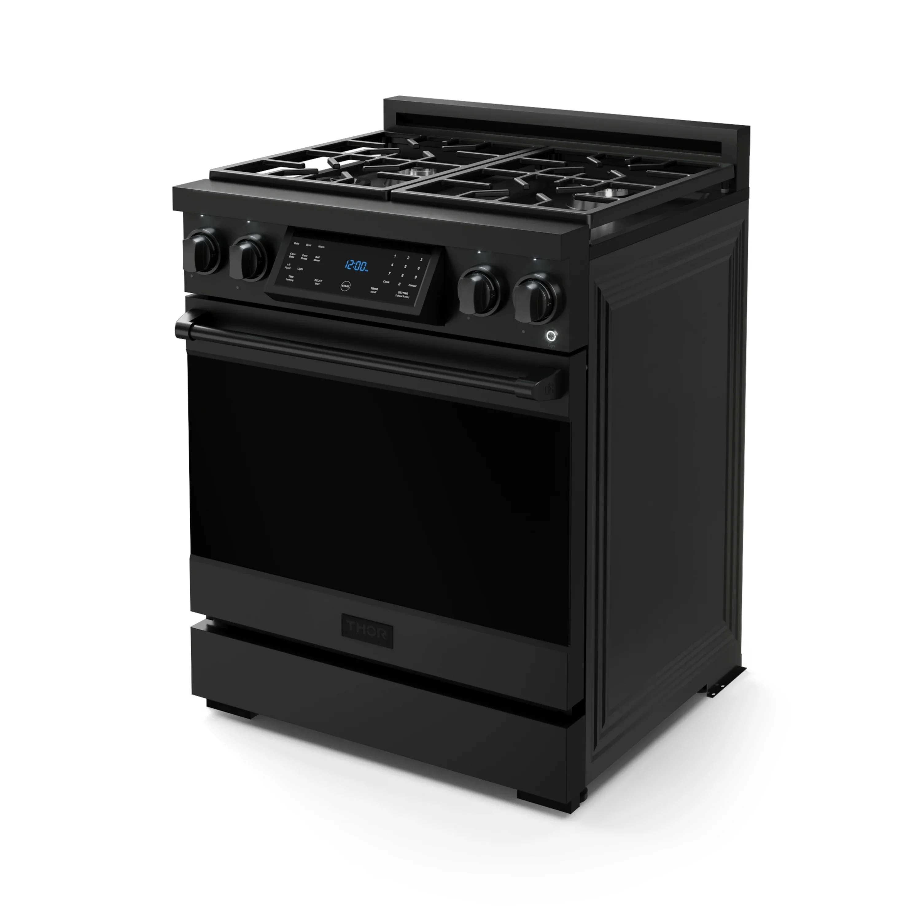 Gordon Ramsay by Thor Kitchen 30-Inch Professional Propane Gas Range with Tilt Panel Touch Control and 4.55 Cu. Ft. Self Clean Oven in Black (RSG30BLP) - Image 6