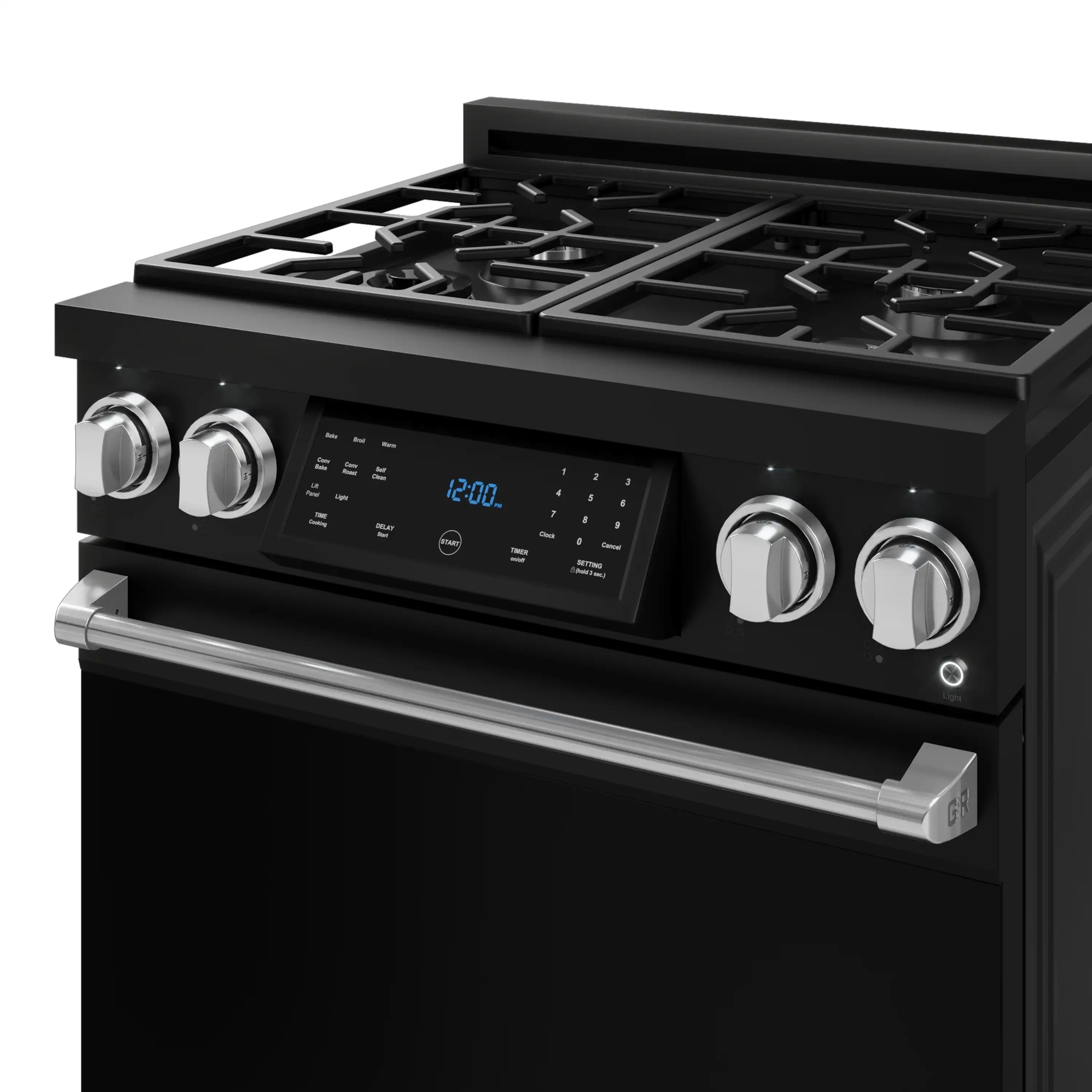 Gordon Ramsay by Thor Kitchen 30-Inch Professional Propane Gas Range with Tilt Panel Touch Control and 4.55 Cu. Ft. Self Clean Oven in Black with Stainless Steel Trim (RSG30BLP-SS) - Image 10