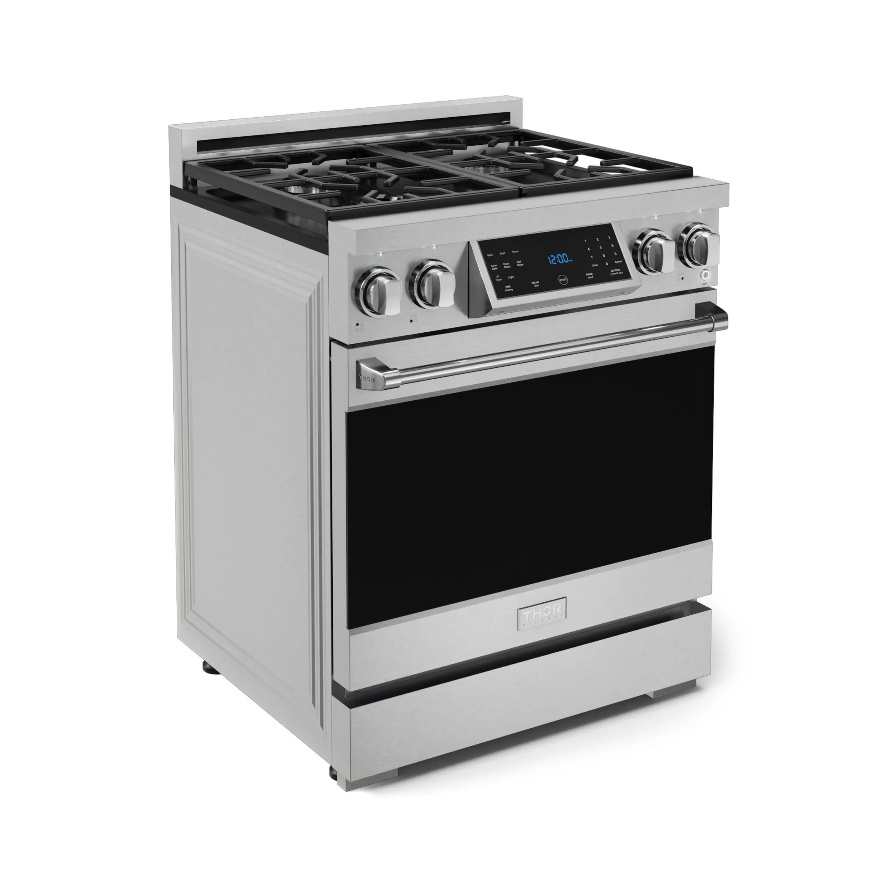 Gordon Ramsay by Thor Kitchen 30-Inch Professional Propane Gas Range with Tilt Panel Touch Control and 4.55 Cu. Ft. Self Clean Oven in Stainless Steel (RSG30LP) - Image 4