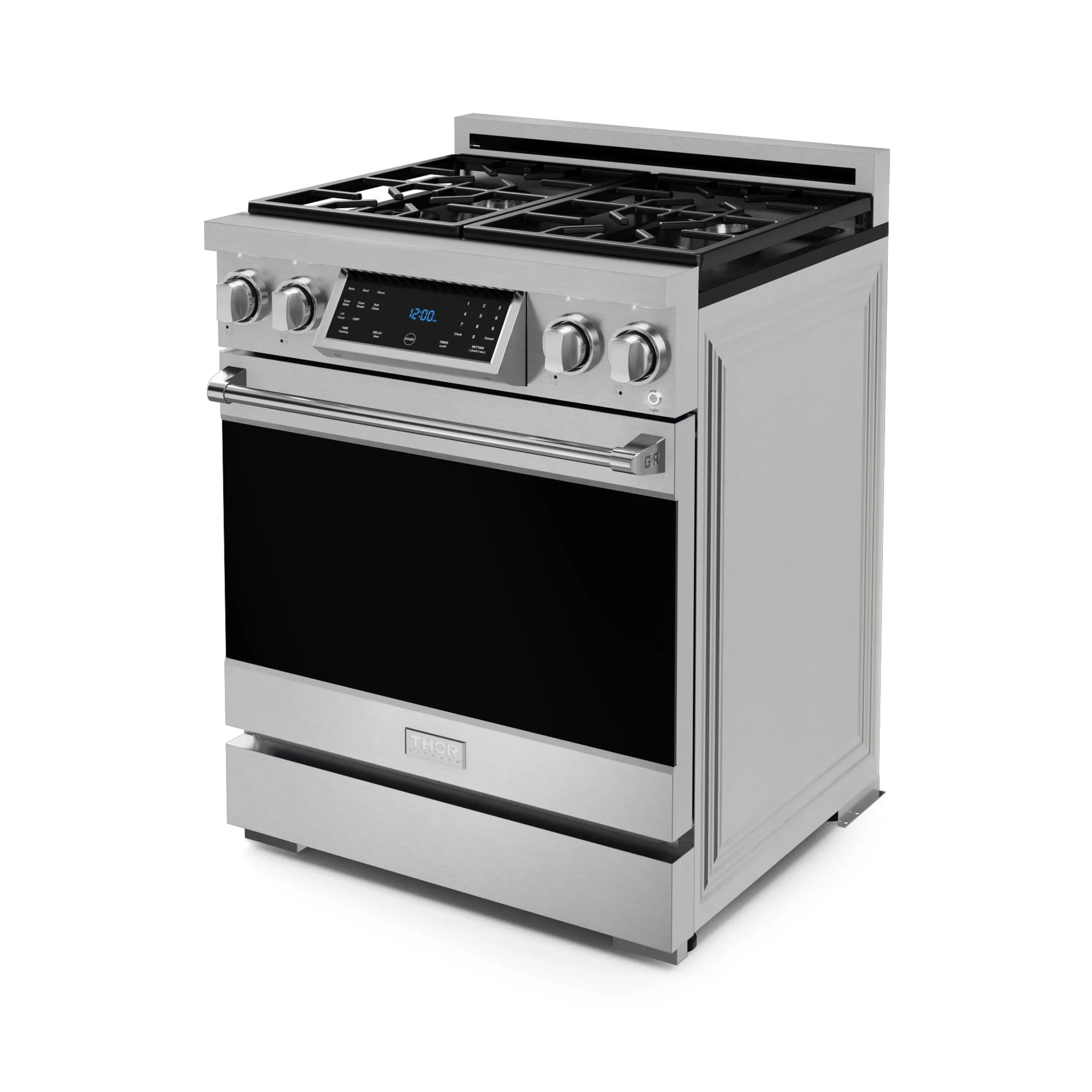 Gordon Ramsay by Thor Kitchen 30-Inch Professional Propane Gas Range with Tilt Panel Touch Control and 4.55 Cu. Ft. Self Clean Oven in Stainless Steel (RSG30LP) - Image 7
