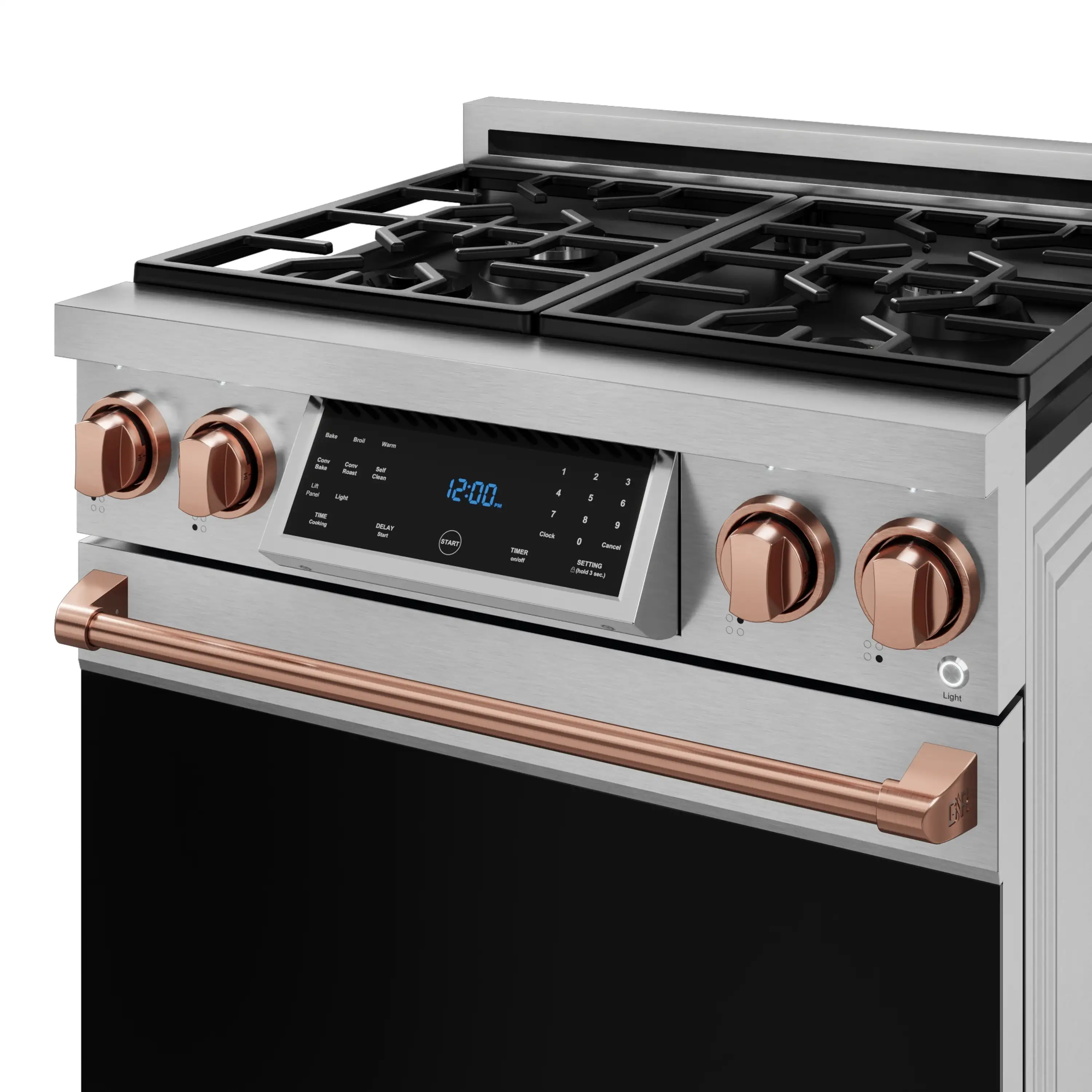 Gordon Ramsay by Thor Kitchen 30-Inch Professional Propane Gas Range with Tilt Panel Touch Control and 4.55 Cu. Ft. Self Clean Oven in Stainless Steel with Rose Gold Trim (RSG30LP-RSG) - Image 10