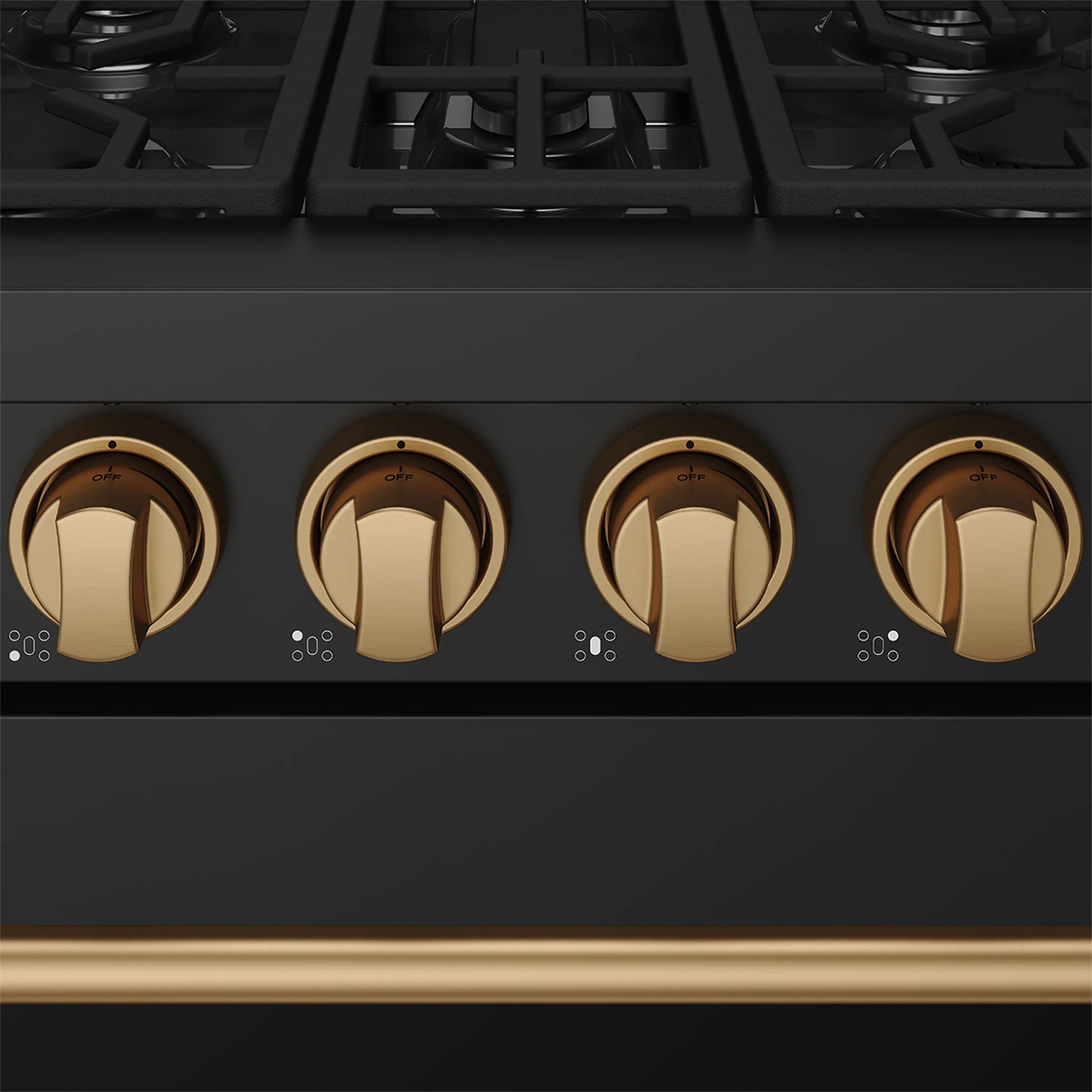 Gordon Ramsay by Thor Kitchen 30-Inch Professional Gas Range with Precision Knob Control in Black with Bronze Trim (RSG30PB-BRZ) - Image 9