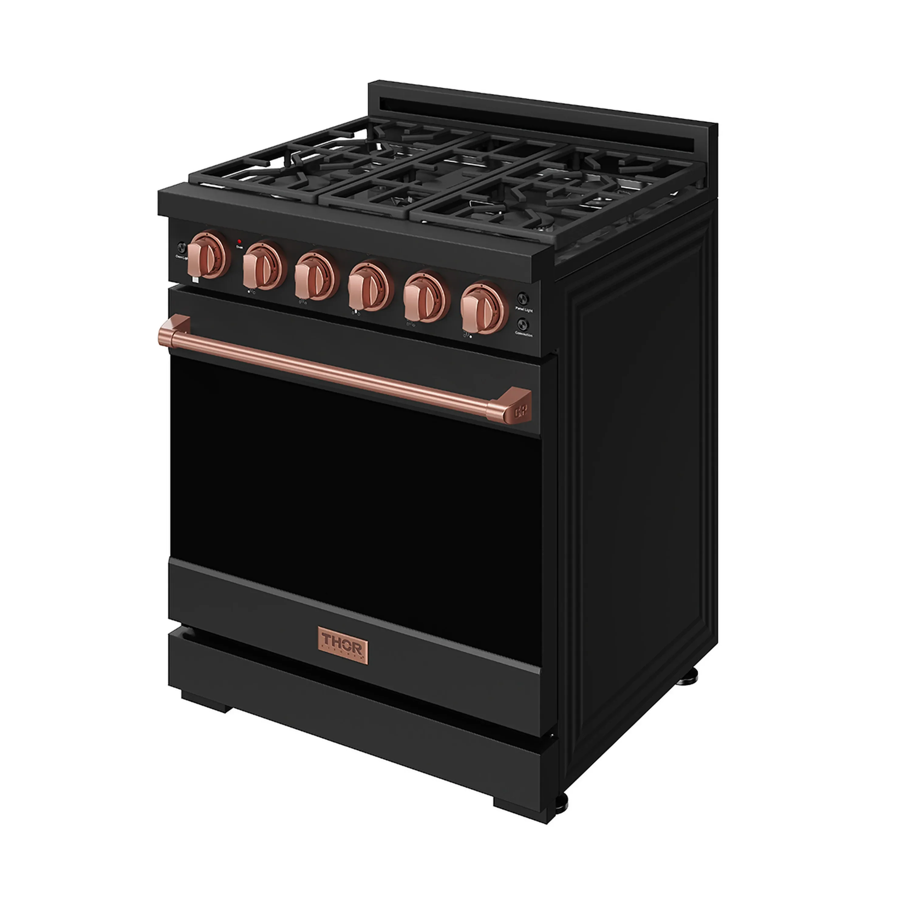 Gordon Ramsay by Thor Kitchen 30-Inch Professional Gas Range with Precision Knob Control in Black with Rose Gold Trim (RSG30PB-RSG) - Image 4
