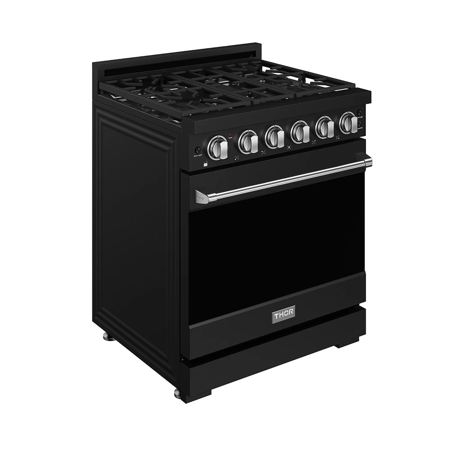 Gordon Ramsay by Thor Kitchen 30-Inch Professional Gas Range with Precision Knob Control in Black with Stainless Steel Trim (RSG30PB-SS) - Image 3
