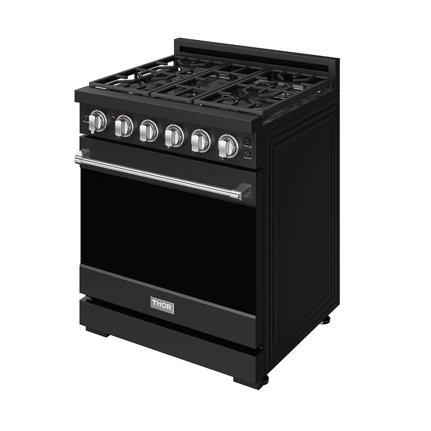 Gordon Ramsay by Thor Kitchen 30-Inch Professional Gas Range with Precision Knob Control in Black with Stainless Steel Trim (RSG30PB-SS) - Image 4