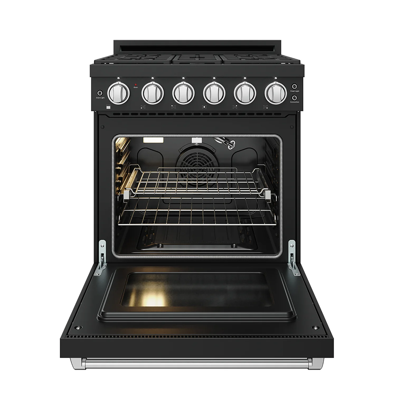 Gordon Ramsay by Thor Kitchen 30-Inch Professional Gas Range with Precision Knob Control in Black with Stainless Steel Trim (RSG30PB-SS) - Image 6