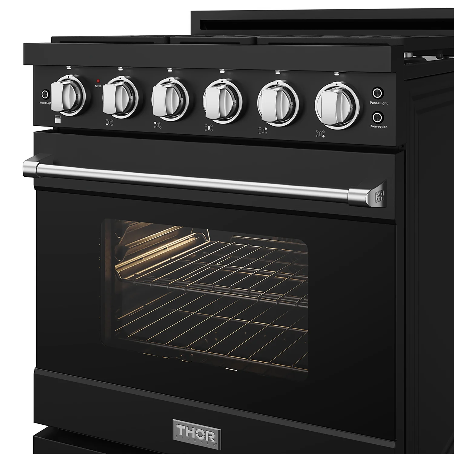 Gordon Ramsay by Thor Kitchen 30-Inch Professional Gas Range with Precision Knob Control in Black with Stainless Steel Trim (RSG30PB-SS) - Image 8