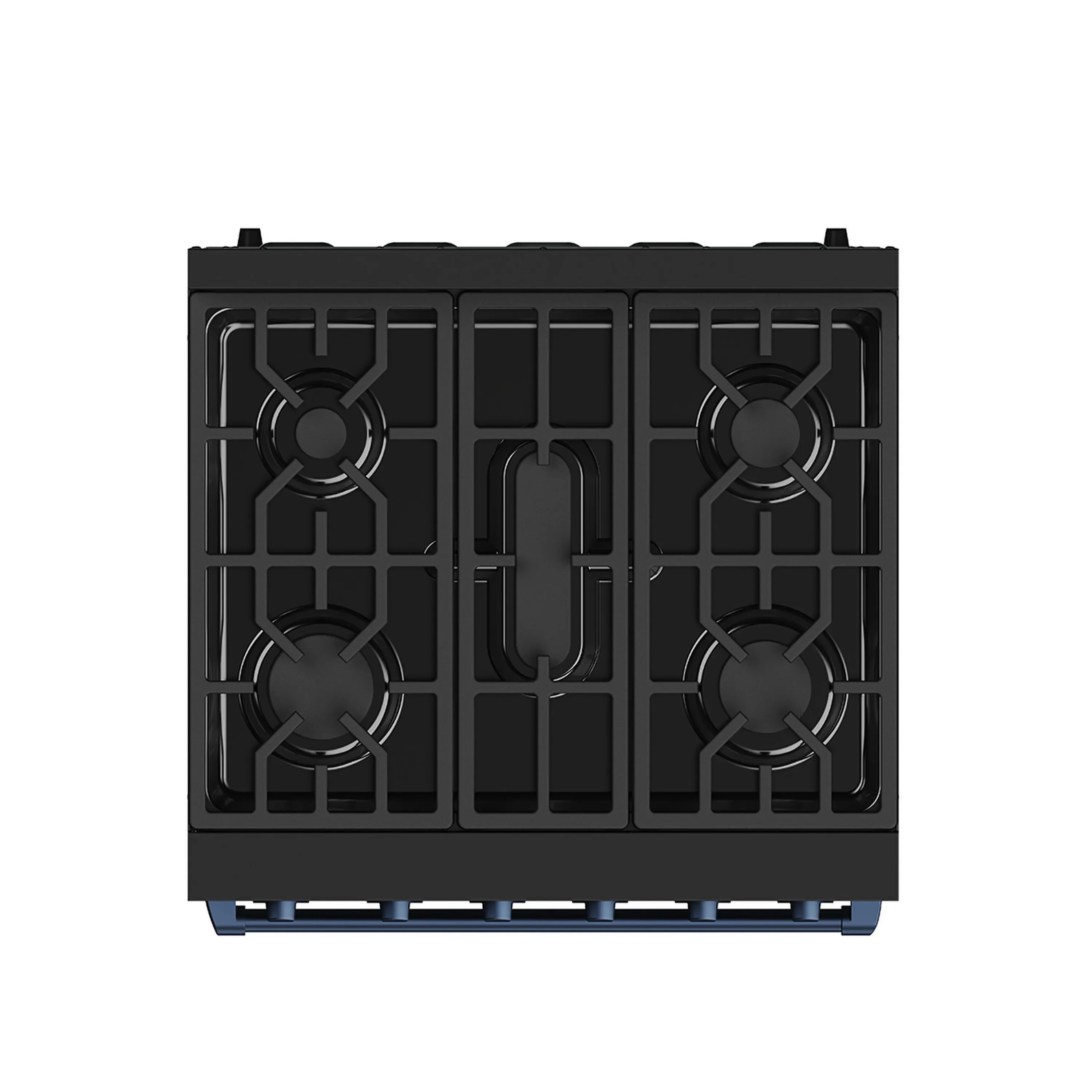 Gordon Ramsay by Thor Kitchen 30-Inch Professional Gas Range with Precision Knob Control in Black with Blue Trim (RSG30PB-BLU) - Image 2
