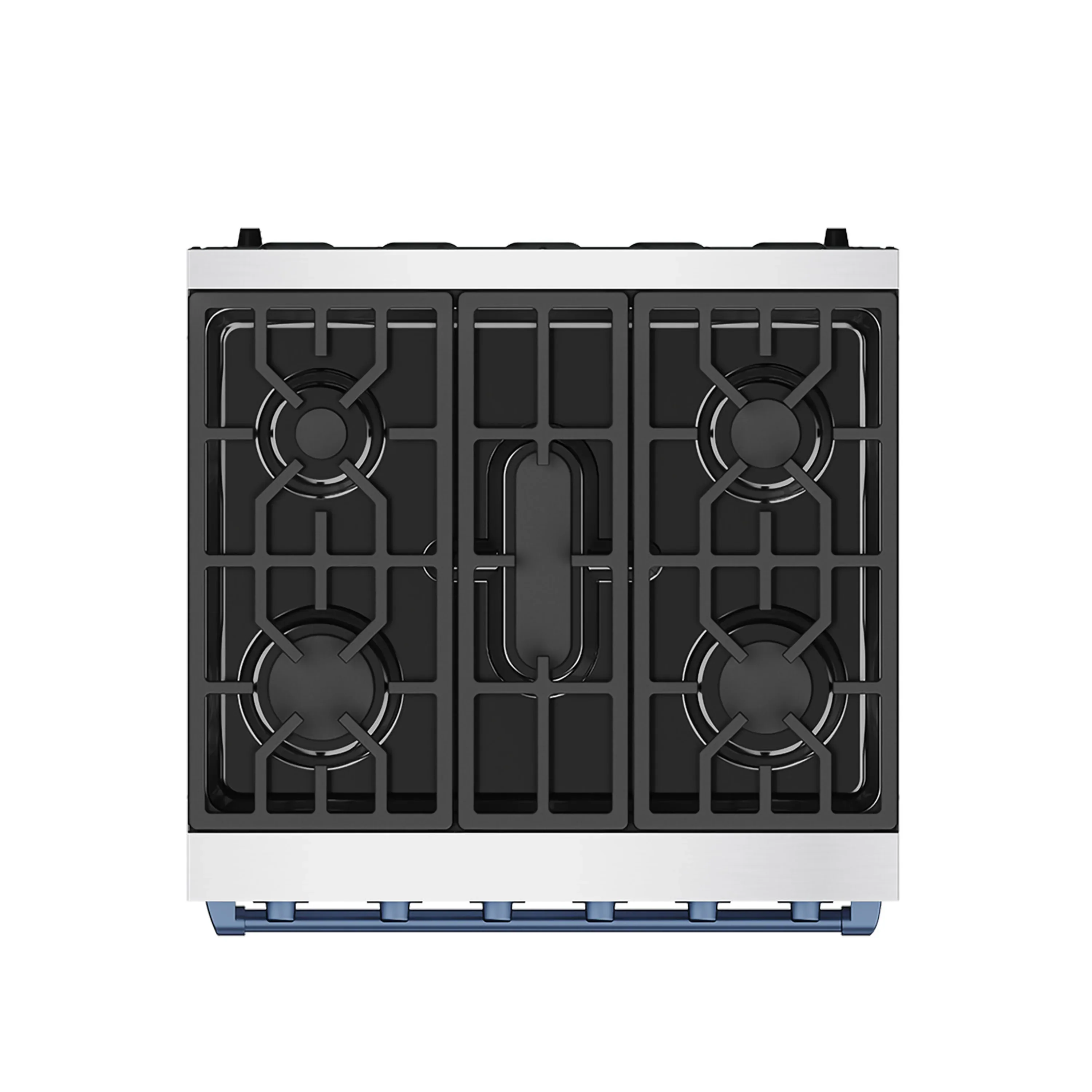 Gordon Ramsay by Thor Kitchen 30-Inch Professional Gas with Precision Knob Control in Stainless Steel with Blue Trim (RSG30P-BLU) - Image 2