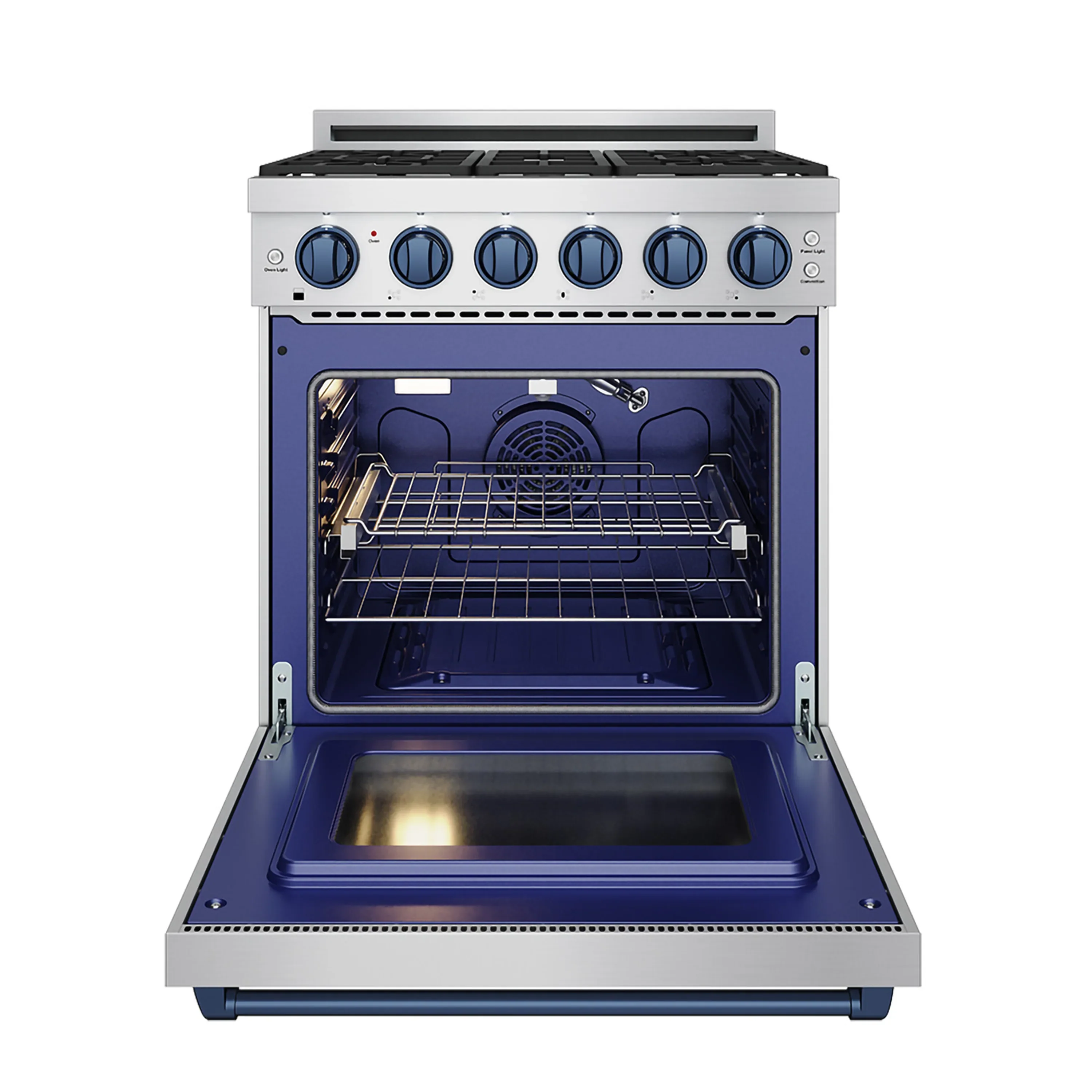 Gordon Ramsay by Thor Kitchen 30-Inch Professional Gas with Precision Knob Control in Stainless Steel with Blue Trim (RSG30P-BLU) - Image 6