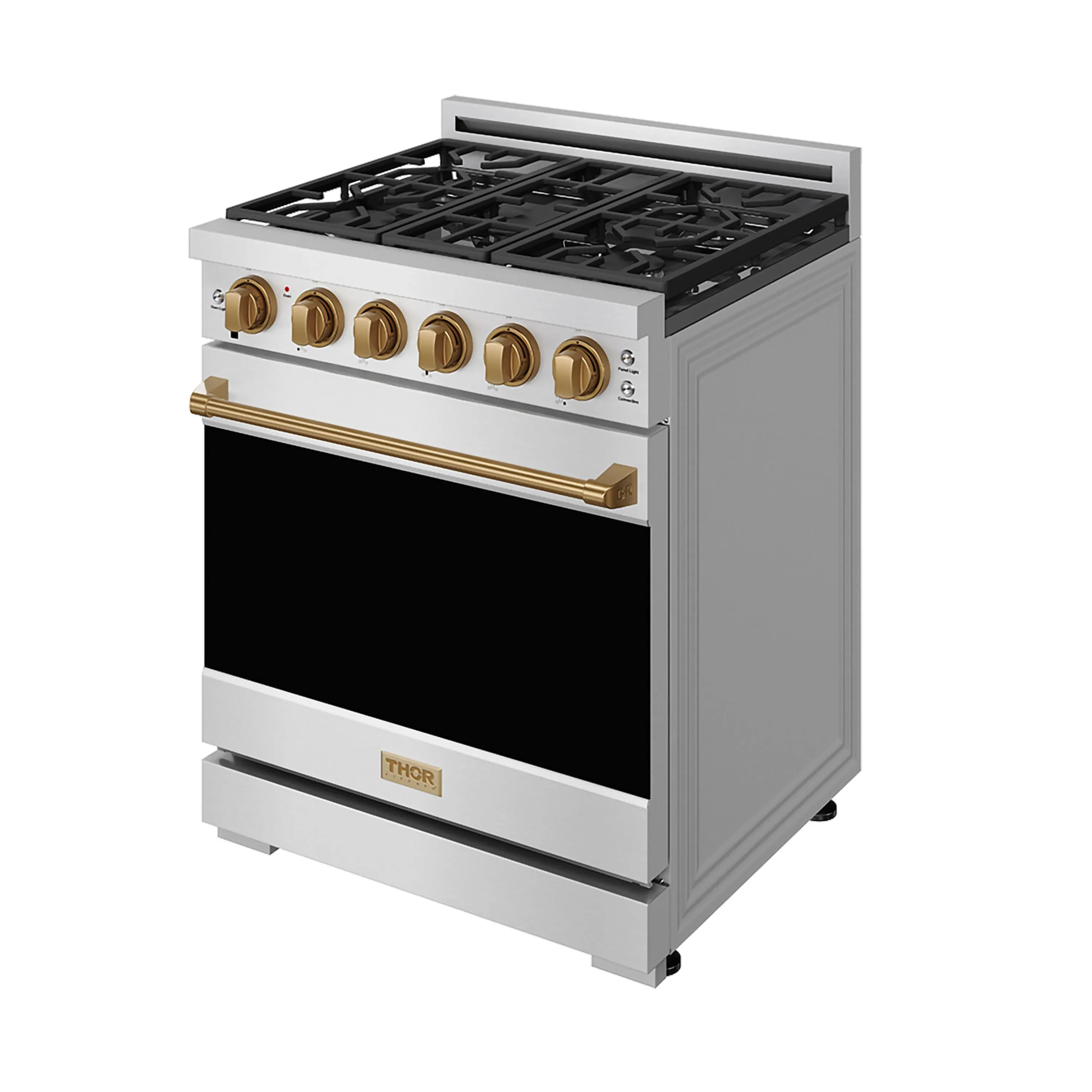 Gordon Ramsay by Thor Kitchen 30-Inch Professional Gas with Precision Knob Control in Stainless Steel with Bronze Trim (RSG30P-BRZ) - Image 4