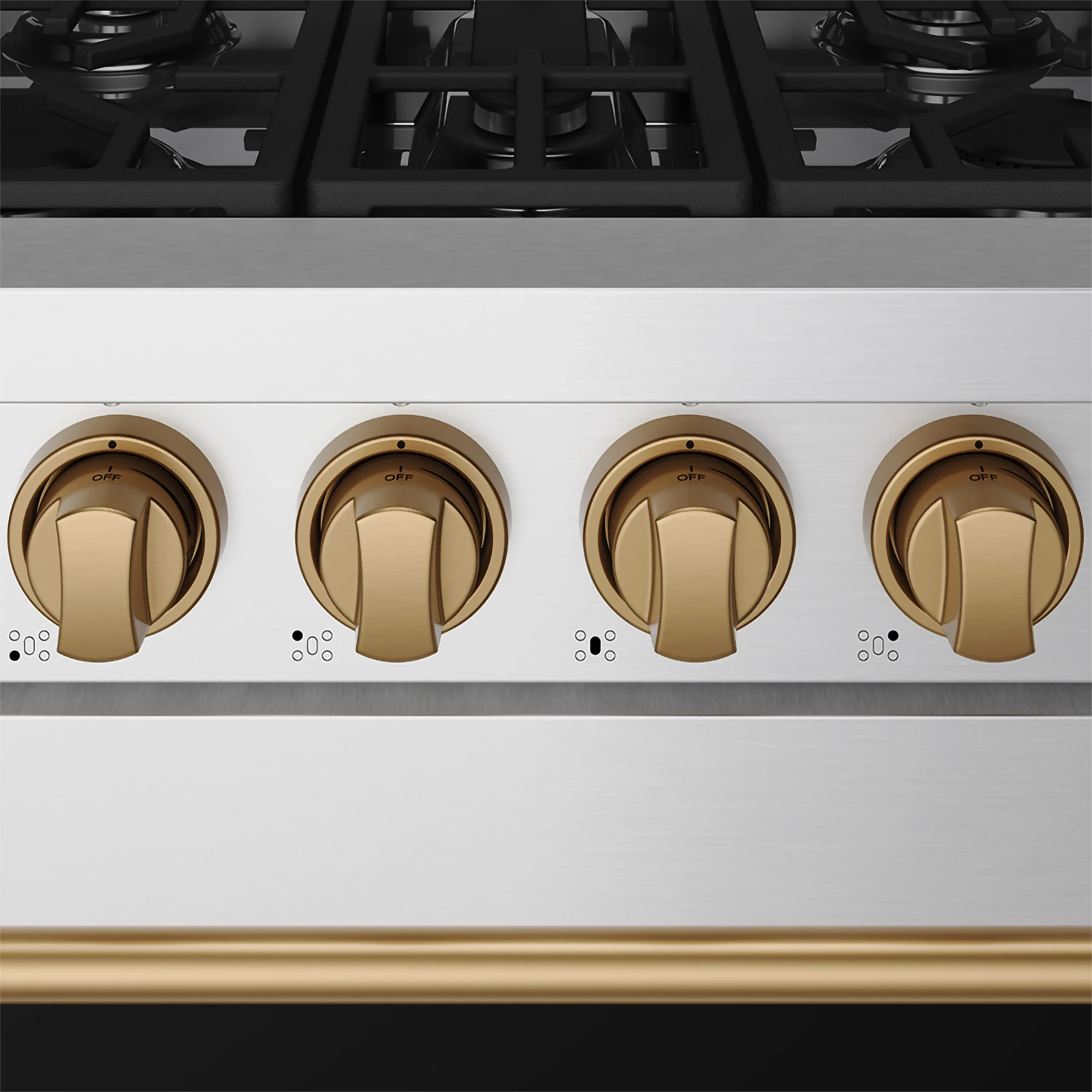 Gordon Ramsay by Thor Kitchen 30-Inch Professional Gas with Precision Knob Control in Stainless Steel with Bronze Trim (RSG30P-BRZ) - Image 9