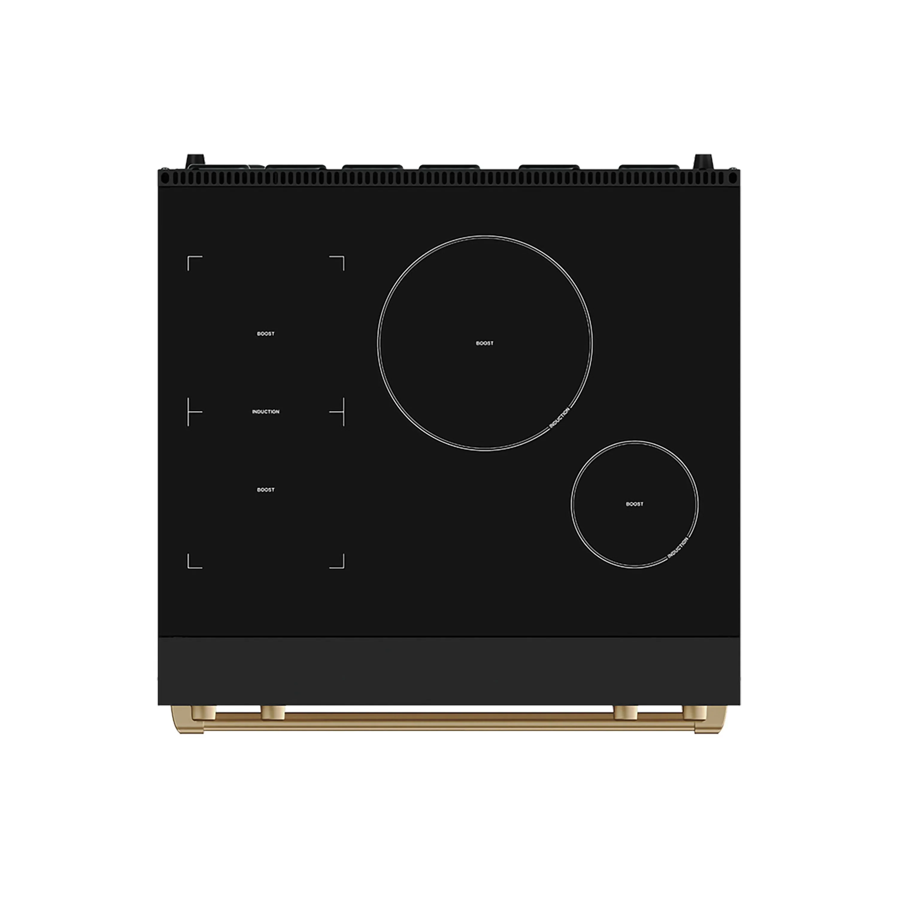 Gordon Ramsay by Thor Kitchen 30-Inch Professional Induction Range with Tilt Panel Touch Control in Black with Bronze Trim (RSI30B-BRZ) - Image 2