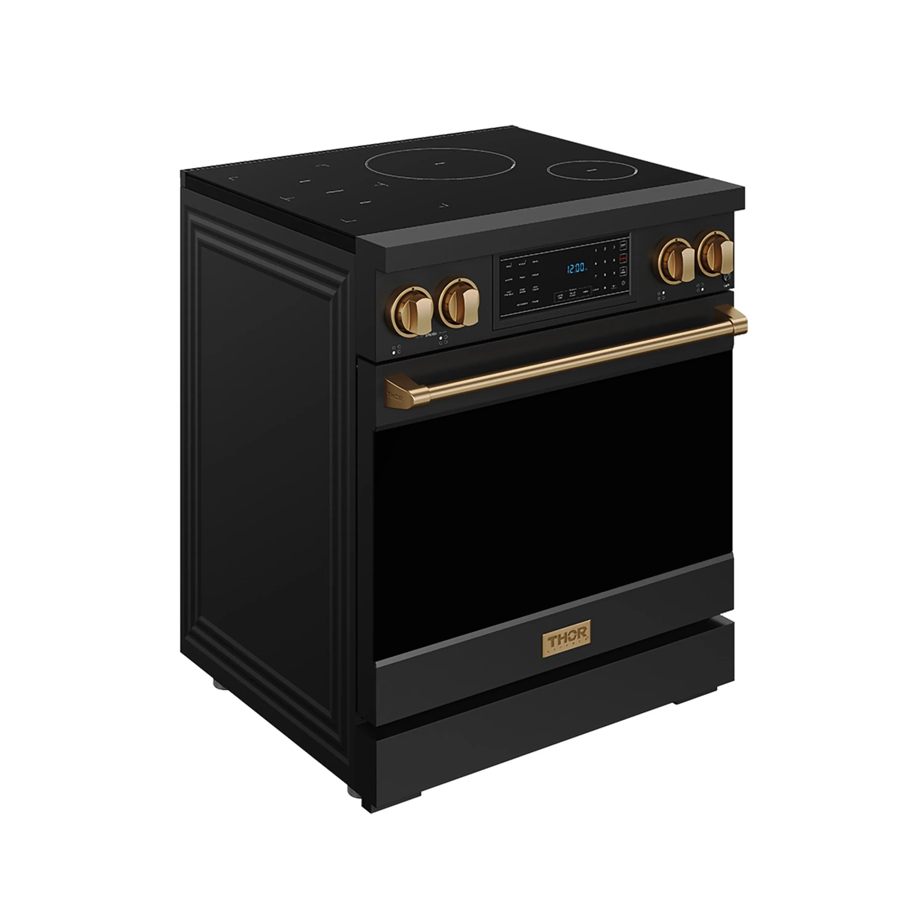Gordon Ramsay by Thor Kitchen 30-Inch Professional Induction Range with Tilt Panel Touch Control in Black with Bronze Trim (RSI30B-BRZ) - Image 3
