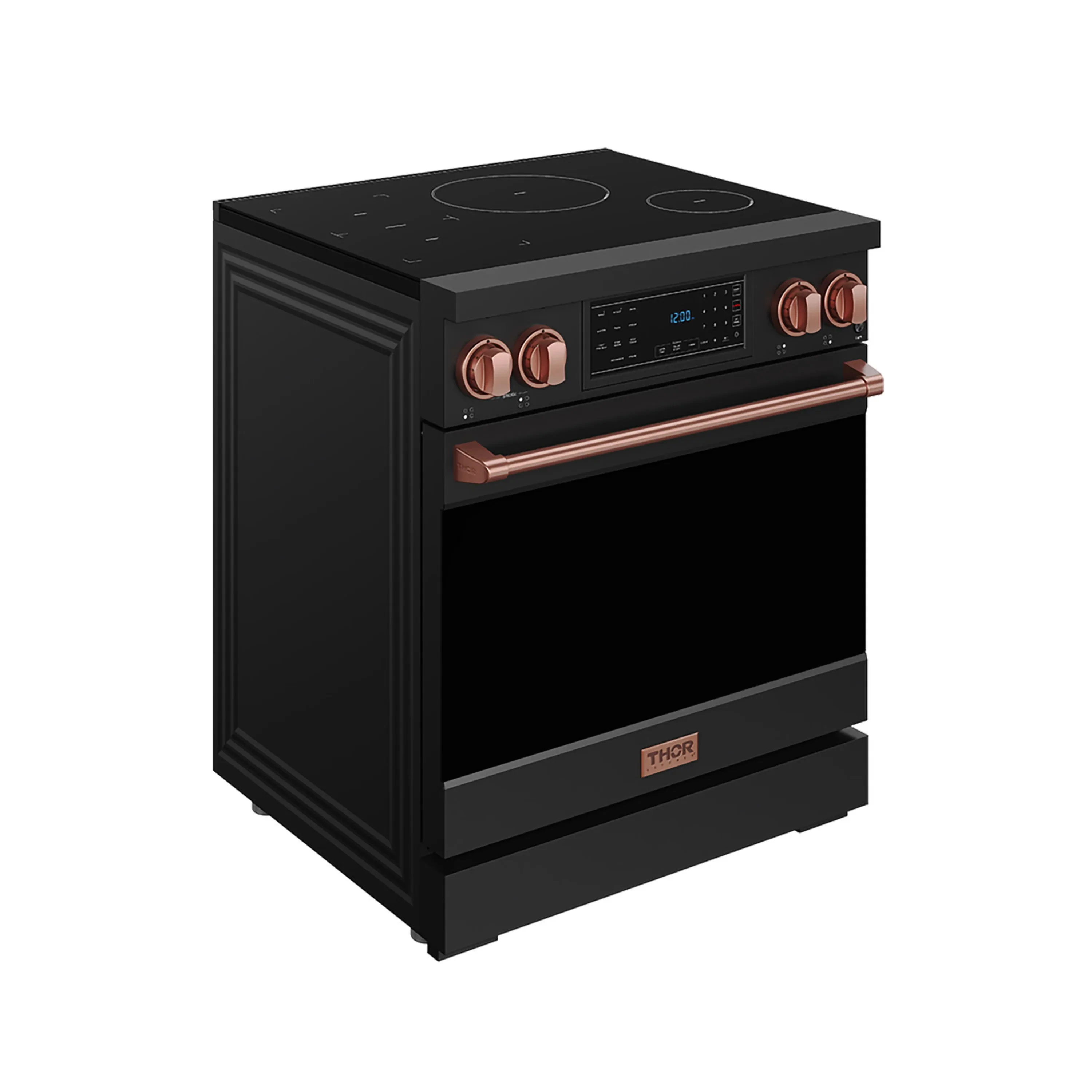 Gordon Ramsay by Thor Kitchen 30-Inch Professional Induction Range with Tilt Panel Touch Control in Black with Rose Gold Trim (RSI30B-RSG) - Image 3