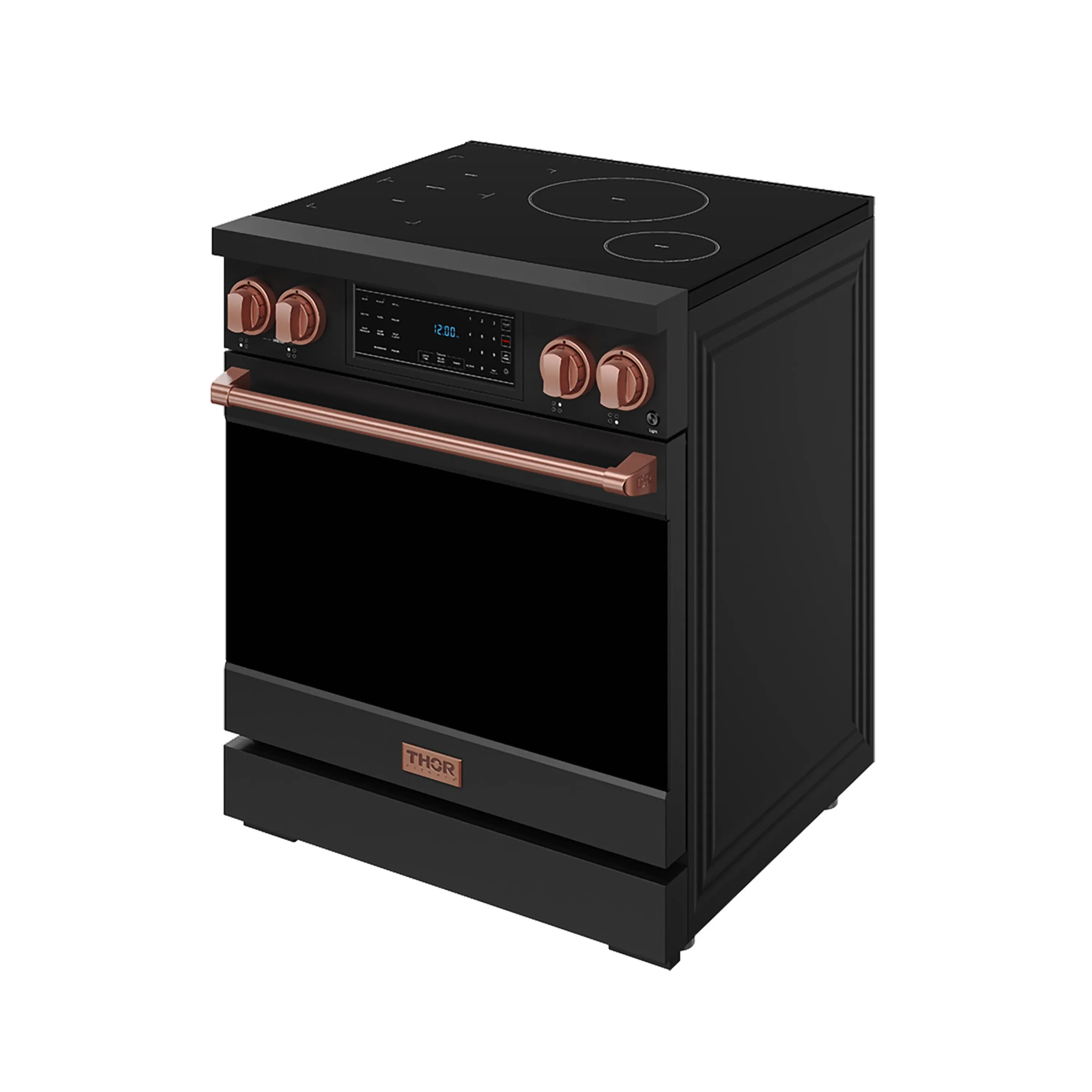 Gordon Ramsay by Thor Kitchen 30-Inch Professional Induction Range with Tilt Panel Touch Control in Black with Rose Gold Trim (RSI30B-RSG) - Image 4