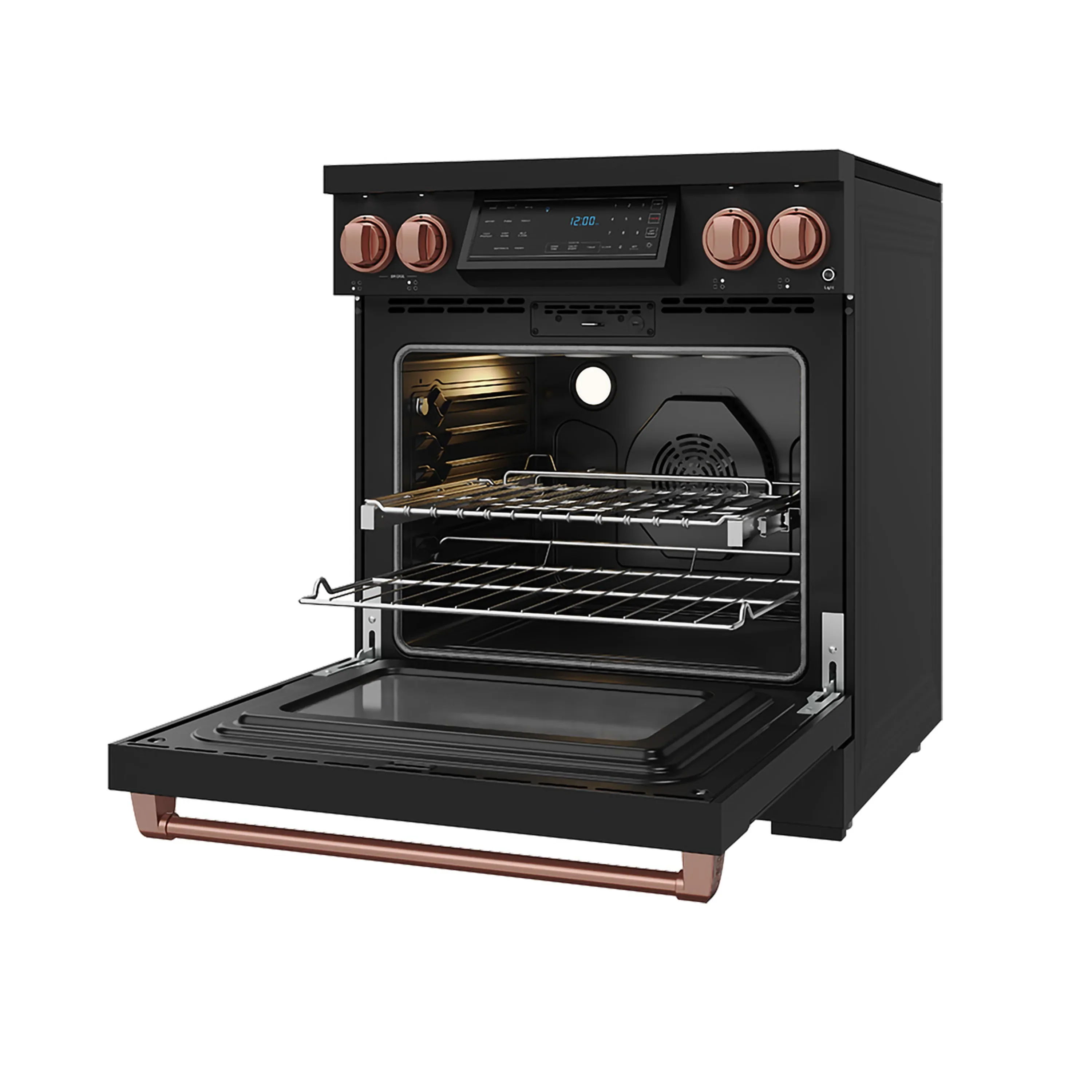 Gordon Ramsay by Thor Kitchen 30-Inch Professional Induction Range with Tilt Panel Touch Control in Black with Rose Gold Trim (RSI30B-RSG) - Image 5