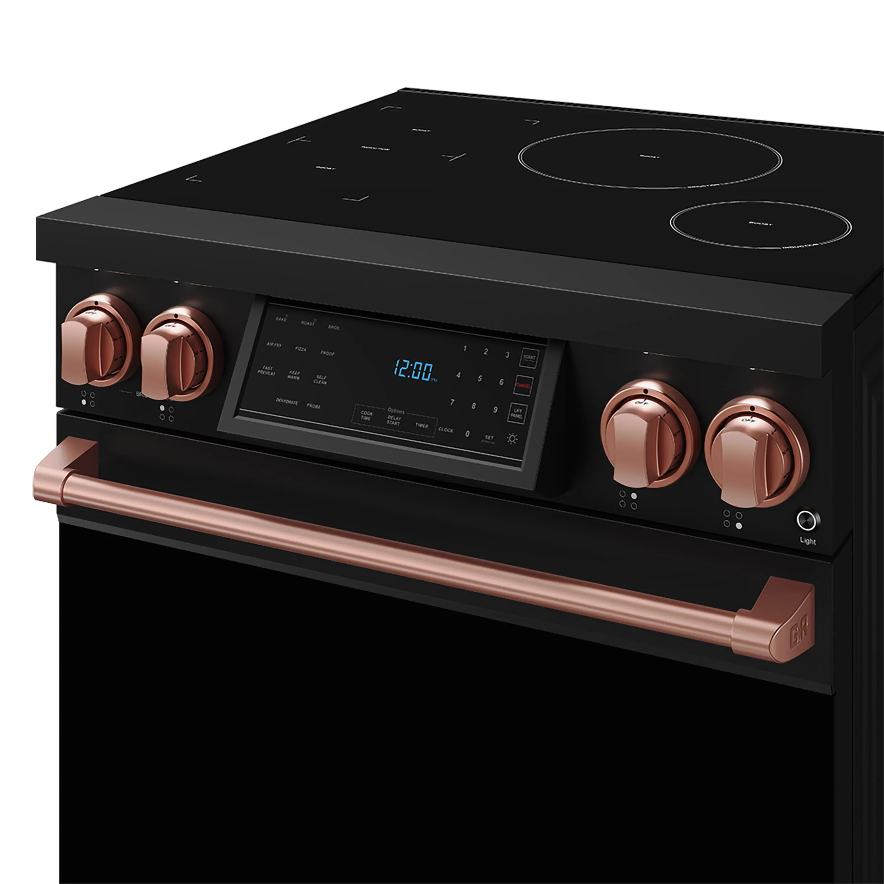 Gordon Ramsay by Thor Kitchen 30-Inch Professional Induction Range with Tilt Panel Touch Control in Black with Rose Gold Trim (RSI30B-RSG) - Image 7