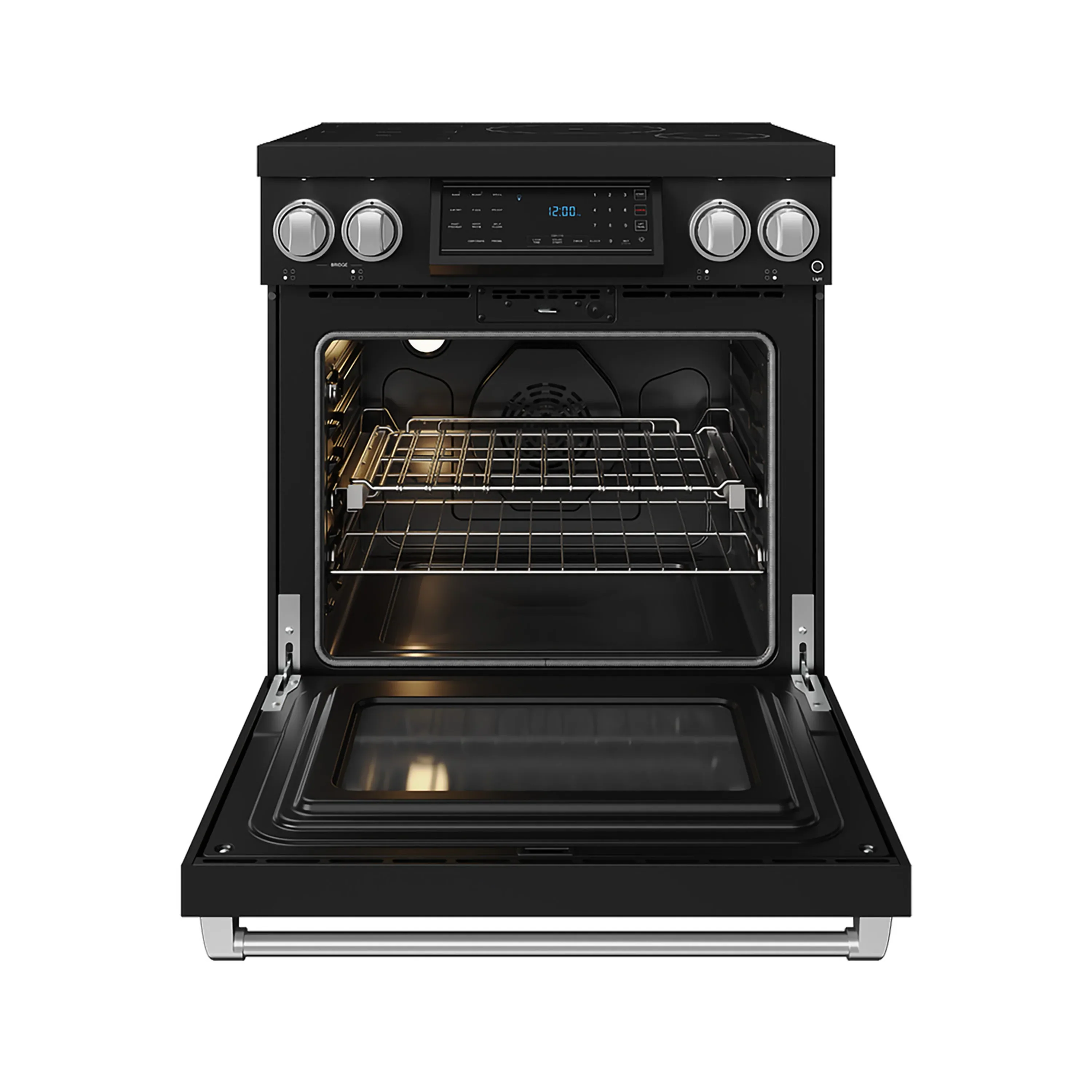 Gordon Ramsay by Thor Kitchen 30-Inch Professional Induction Range with Tilt Panel Touch Control in Black with Stainless Steel Trim (RSI30B-SS) - Image 2