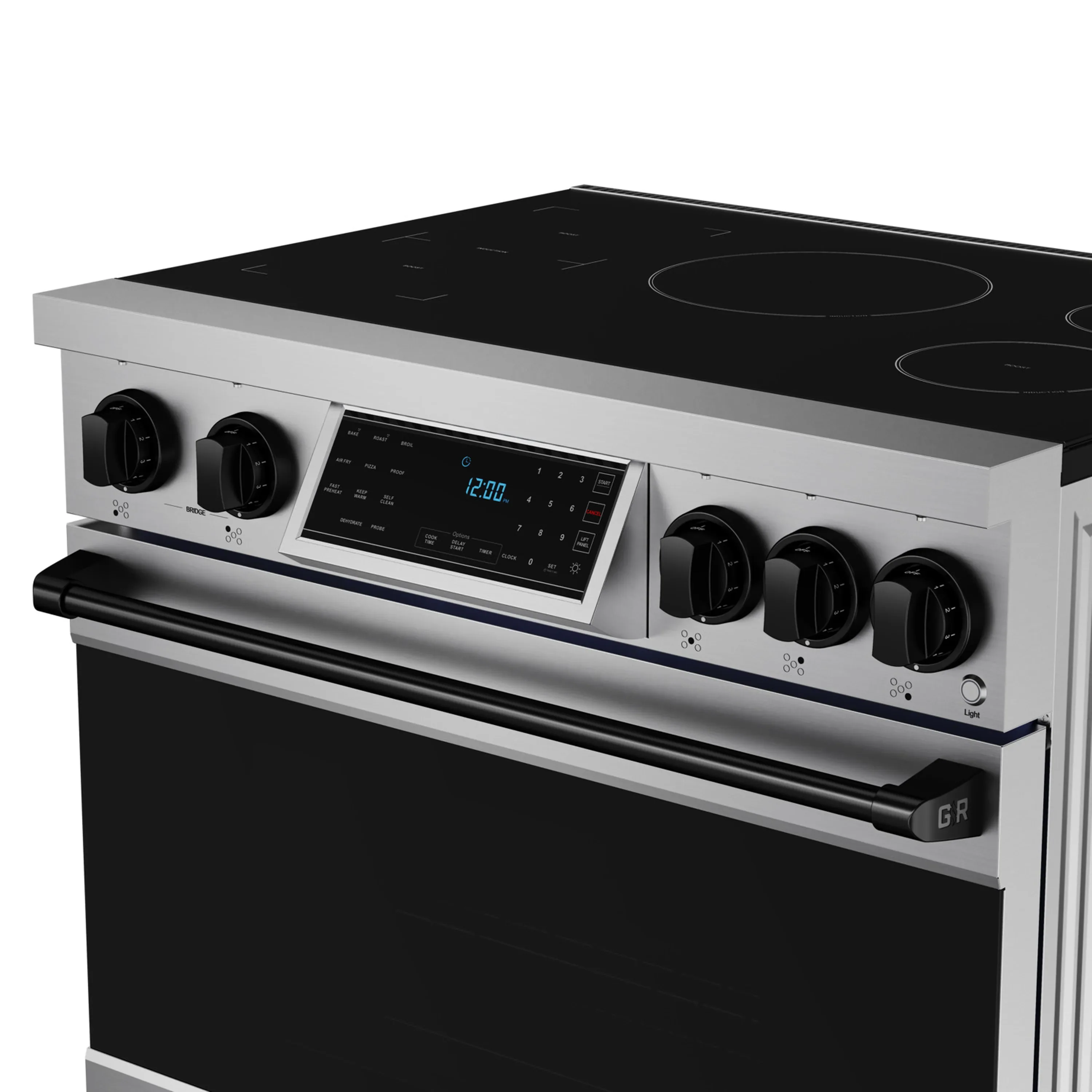 Gordon Ramsay by Thor Kitchen 36-Inch Professional Induction Range with Tilt Panel Touch Control in Stainless Steel with Black Trim (RSI36-BLK) - Image 8