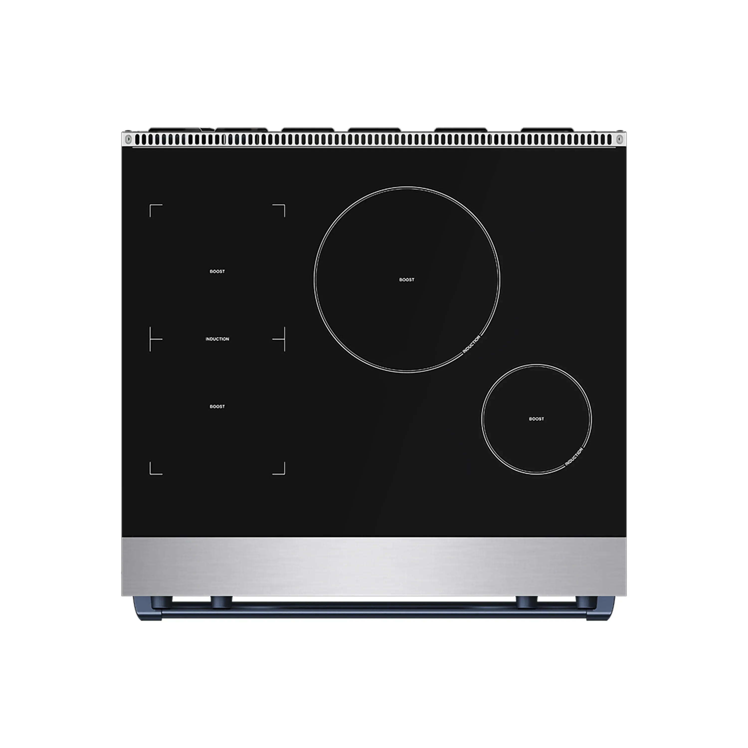 Gordon Ramsay by Thor Kitchen 30-Inch Professional Induction Range with Tilt Panel Touch Control in Stainless Steel with Blue Trim (RSI30-BLU) - Image 2