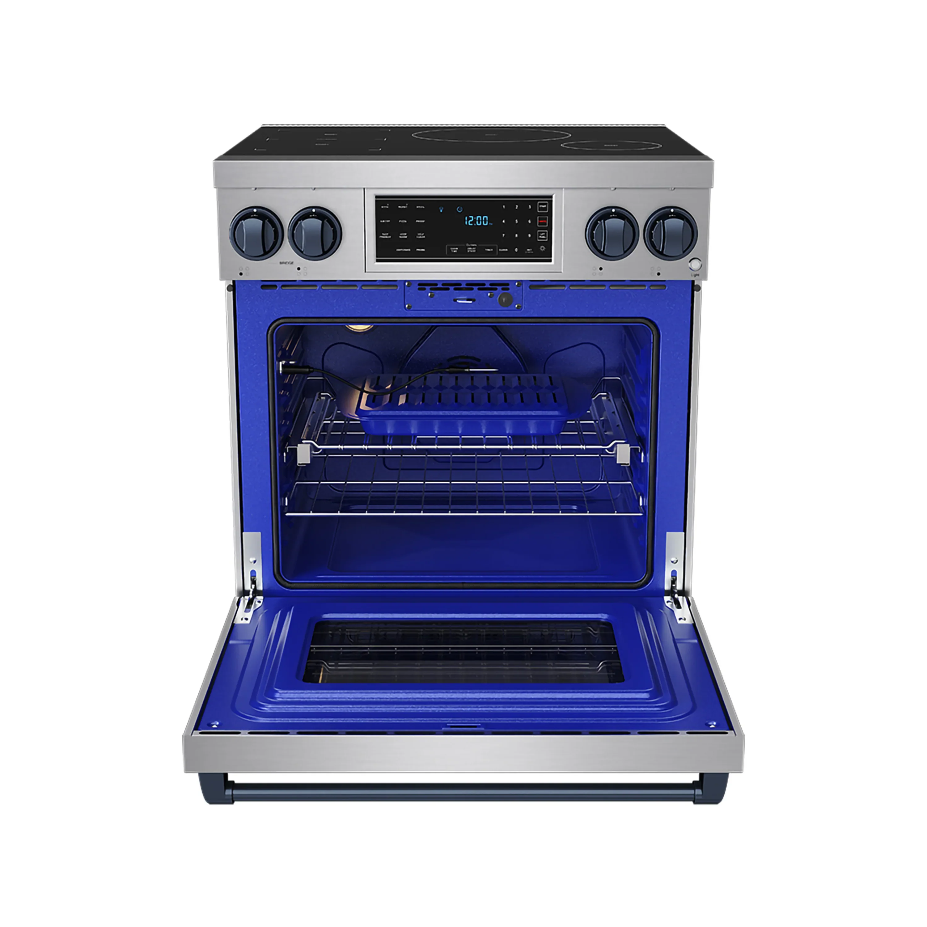 Gordon Ramsay by Thor Kitchen 30-Inch Professional Induction Range with Tilt Panel Touch Control in Stainless Steel with Blue Trim (RSI30-BLU) - Image 6