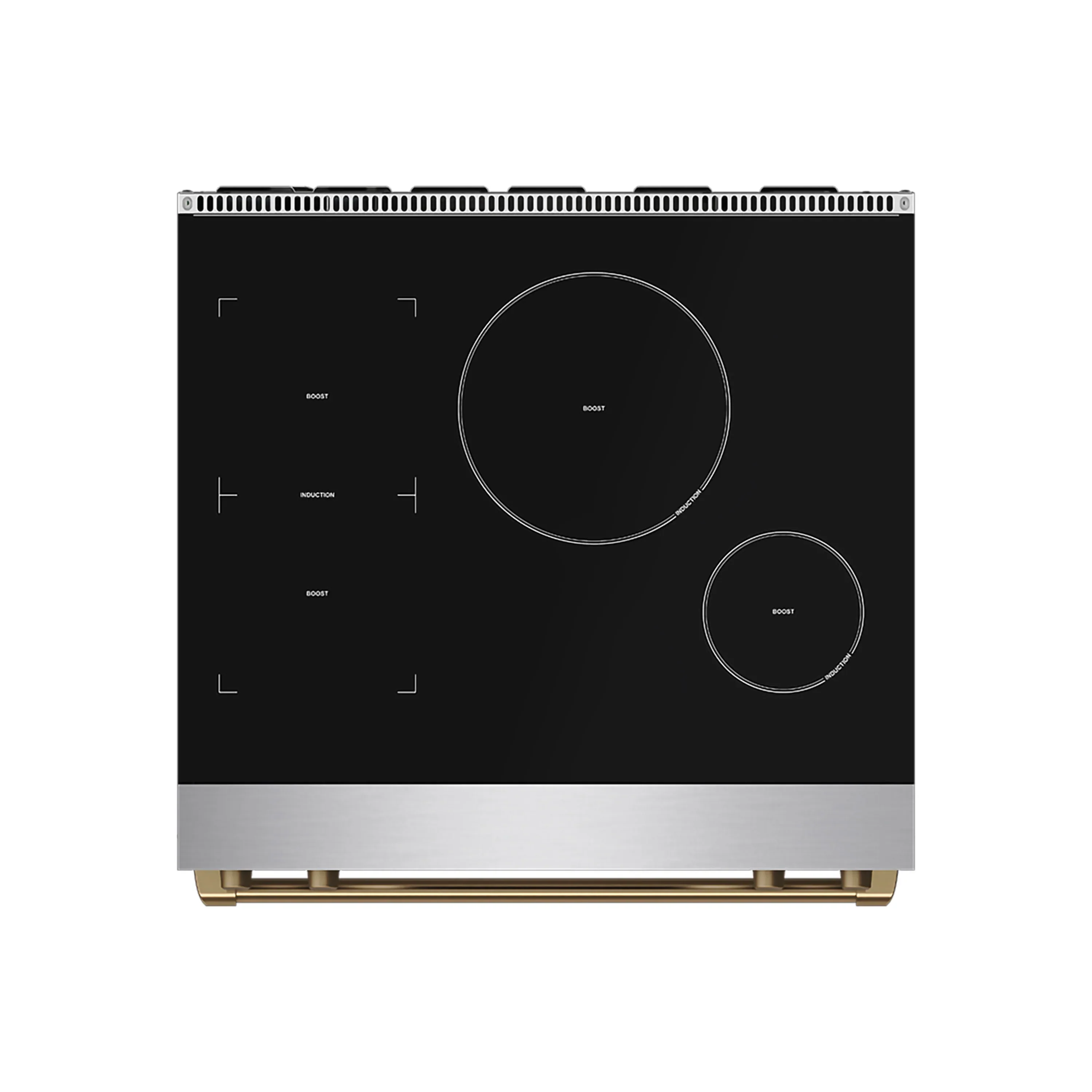 Gordon Ramsay by Thor Kitchen 30-Inch Professional Induction Range with Tilt Panel Touch Control in Stainless Steel with Bronze (Trim RSI30-BRZ) - Image 2