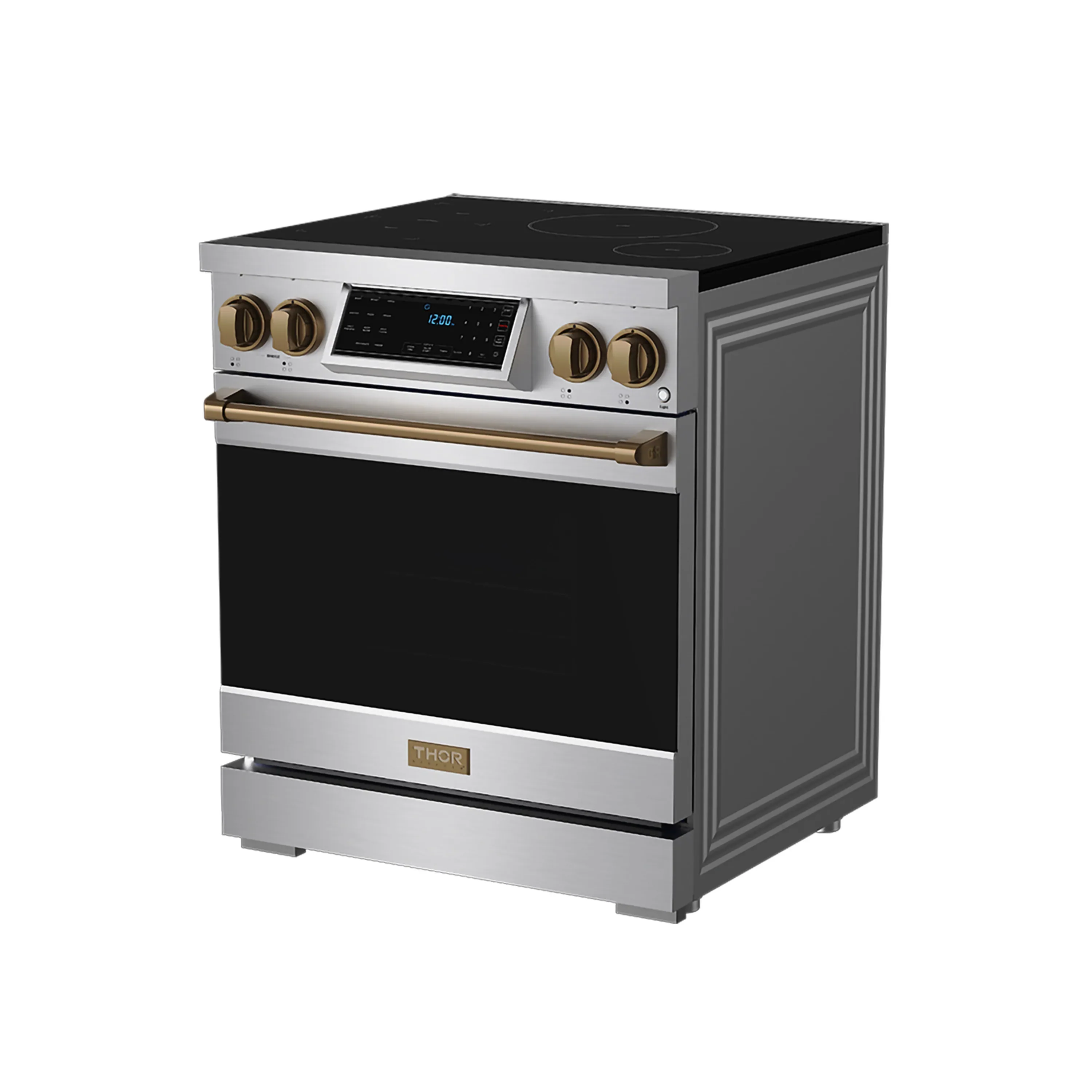 Gordon Ramsay by Thor Kitchen 30-Inch Professional Induction Range with Tilt Panel Touch Control in Stainless Steel with Bronze (Trim RSI30-BRZ) - Image 5