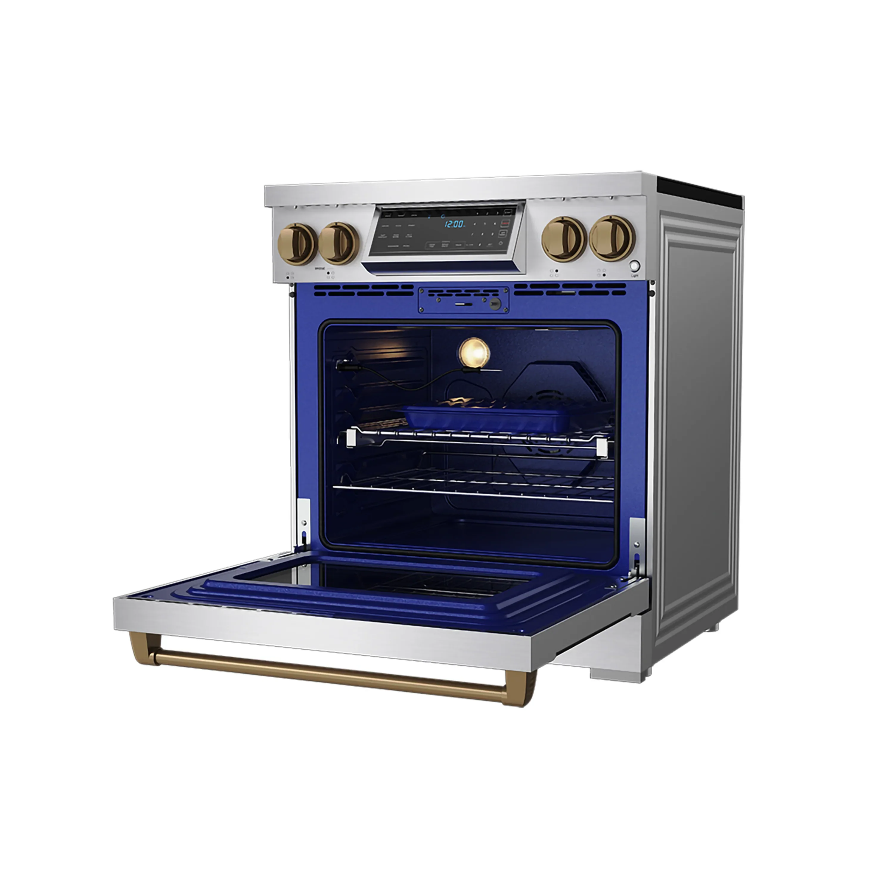 Gordon Ramsay by Thor Kitchen 30-Inch Professional Induction Range with Tilt Panel Touch Control in Stainless Steel with Bronze (Trim RSI30-BRZ) - Image 7