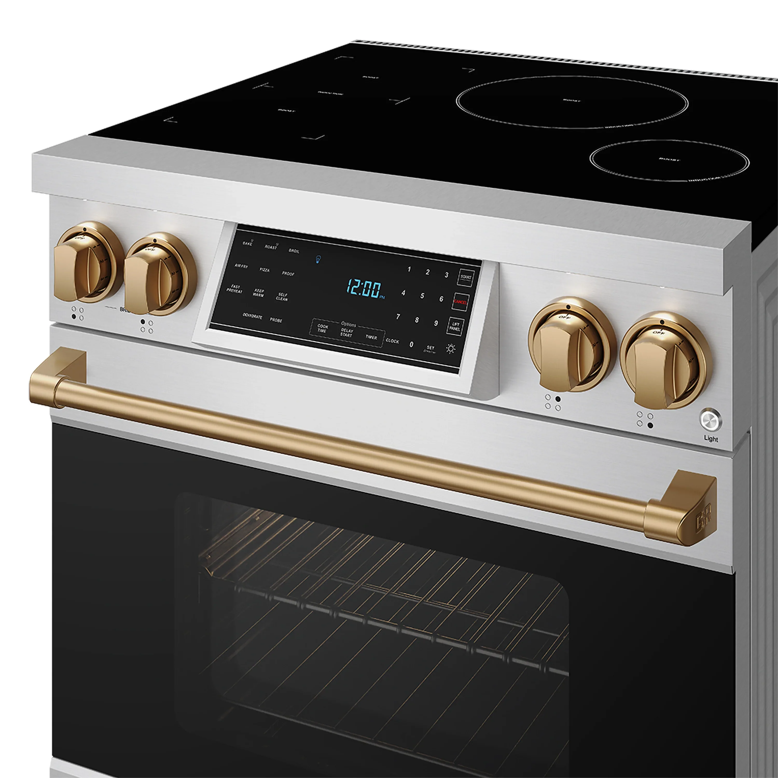 Gordon Ramsay by Thor Kitchen 30-Inch Professional Induction Range with Tilt Panel Touch Control in Stainless Steel with Bronze (Trim RSI30-BRZ) - Image 8