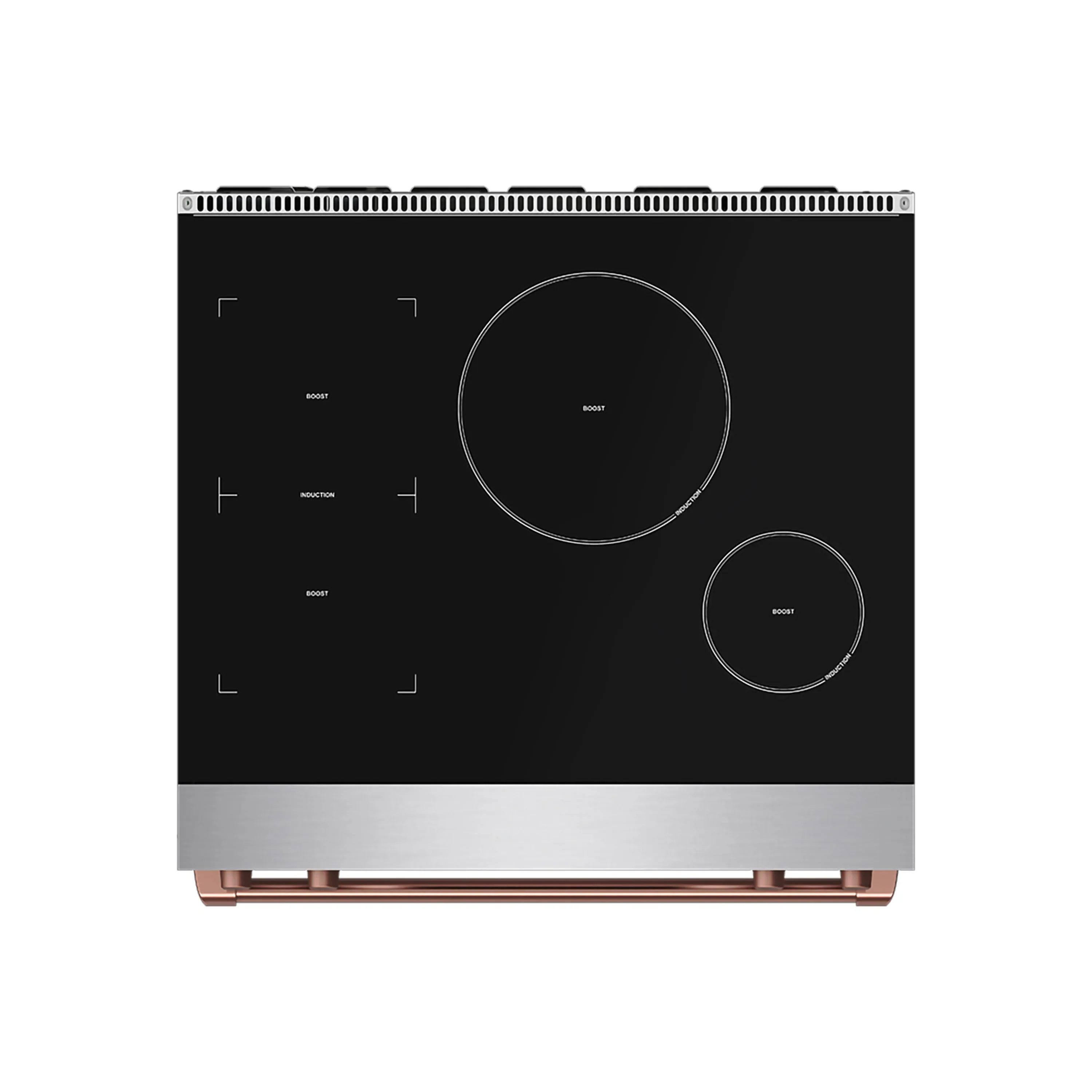 Gordon Ramsay by Thor Kitchen 30-Inch Professional Induction Range with Tilt Panel Touch Control in Stainless Steel with Rose Gold Trim (RSI30-RSG) - Image 2