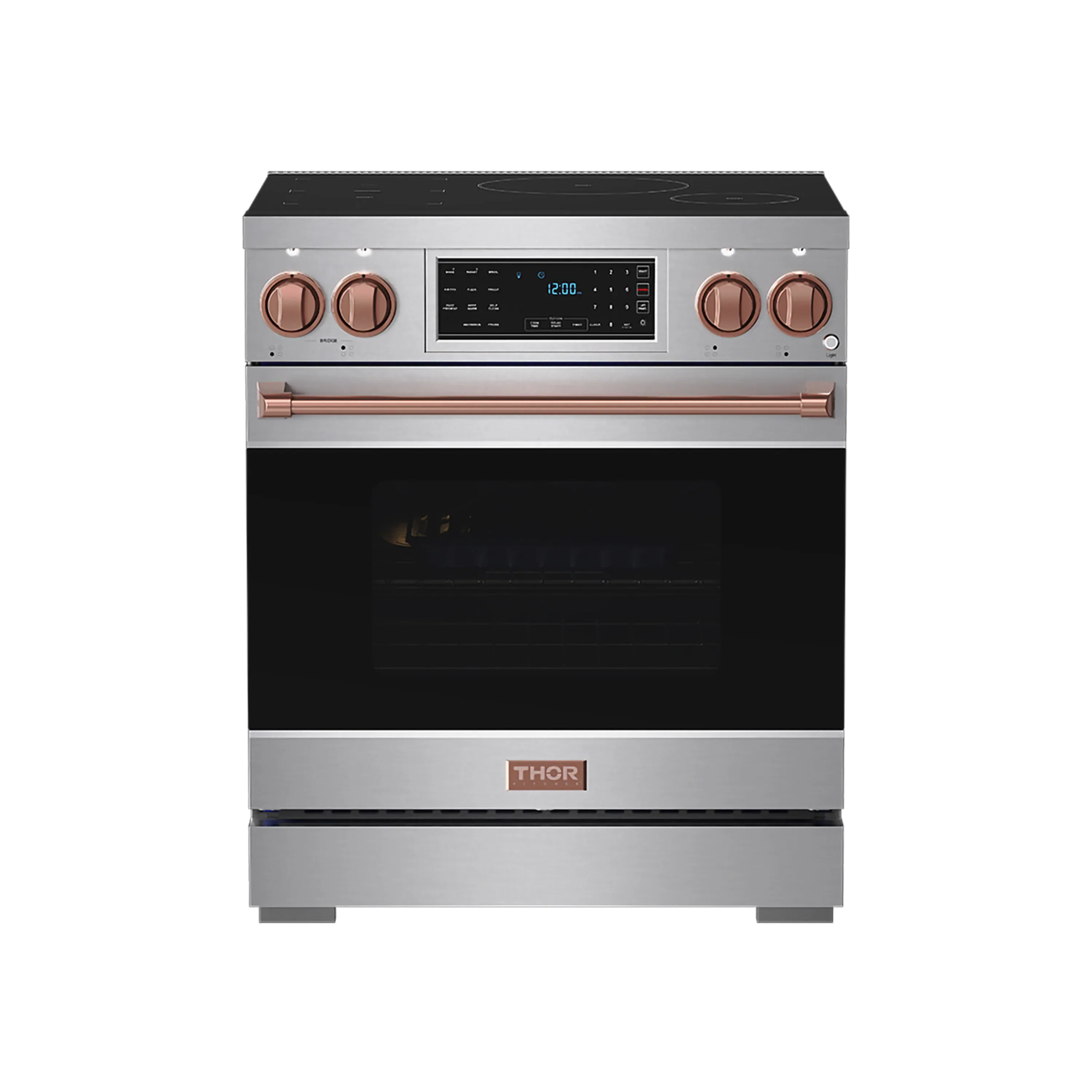 Gordon Ramsay by Thor Kitchen 30-Inch Professional Induction Range with Tilt Panel Touch Control in Stainless Steel with Rose Gold Trim (RSI30-RSG) - Image 3