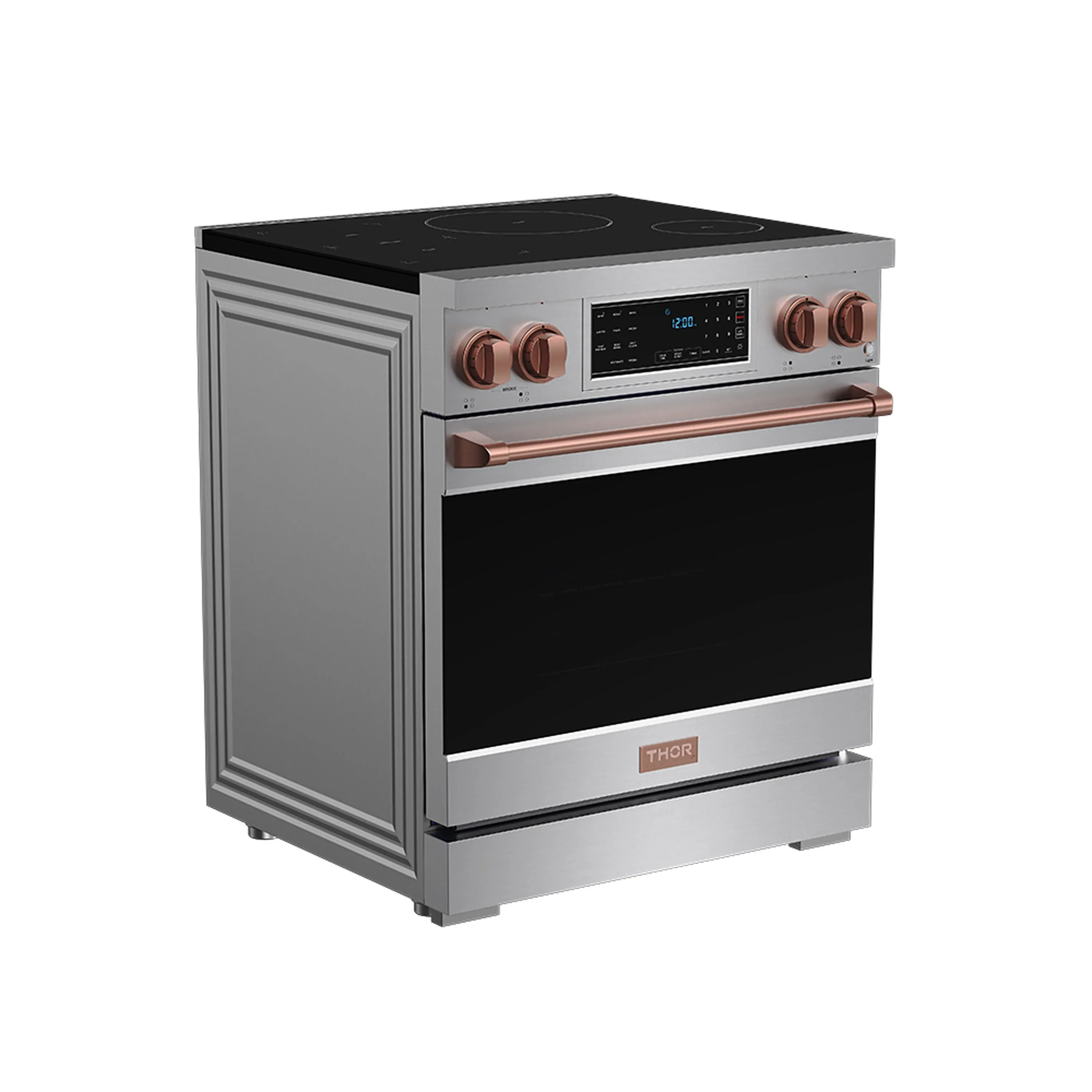 Gordon Ramsay by Thor Kitchen 30-Inch Professional Induction Range with Tilt Panel Touch Control in Stainless Steel with Rose Gold Trim (RSI30-RSG) - Image 4