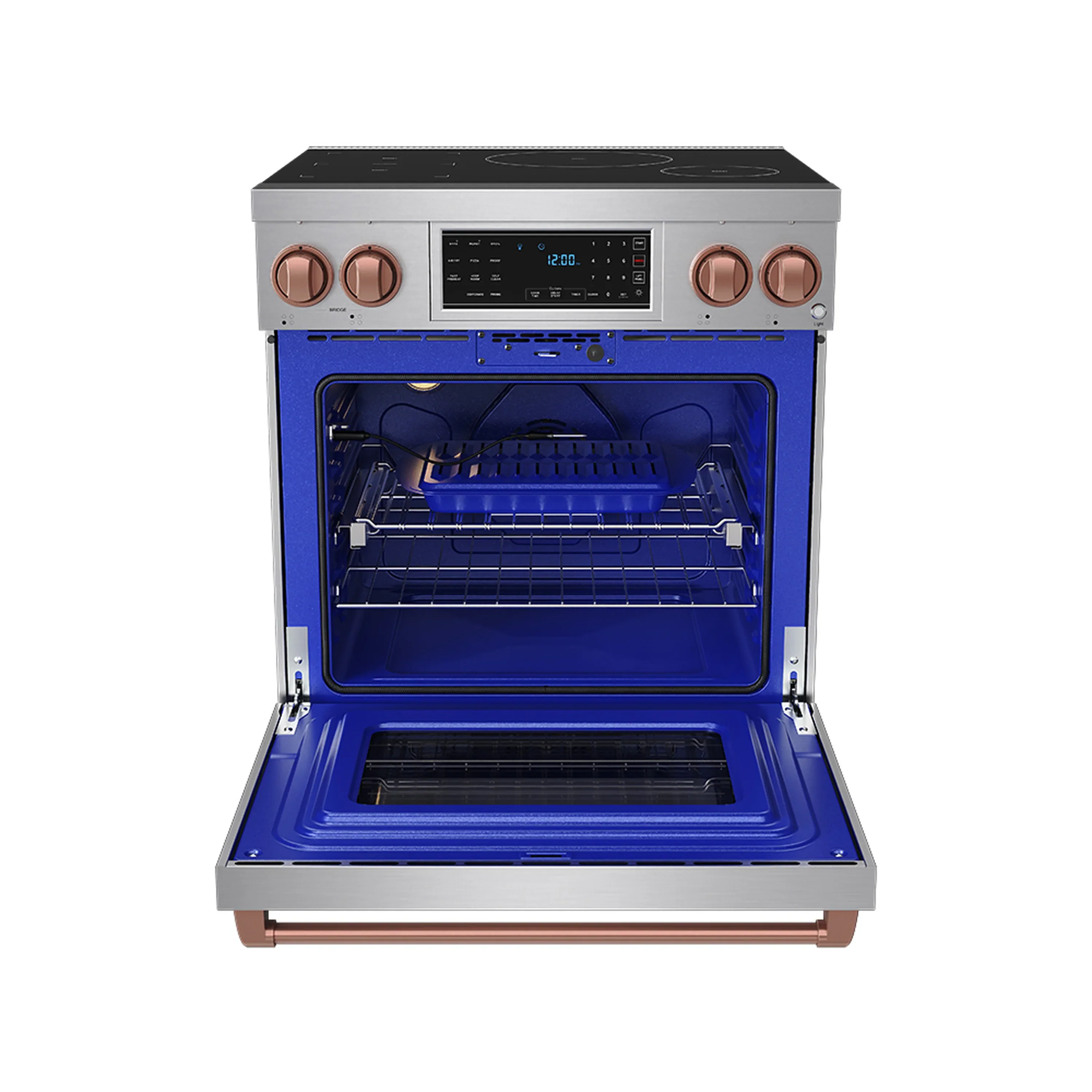Gordon Ramsay by Thor Kitchen 30-Inch Professional Induction Range with Tilt Panel Touch Control in Stainless Steel with Rose Gold Trim (RSI30-RSG) - Image 7