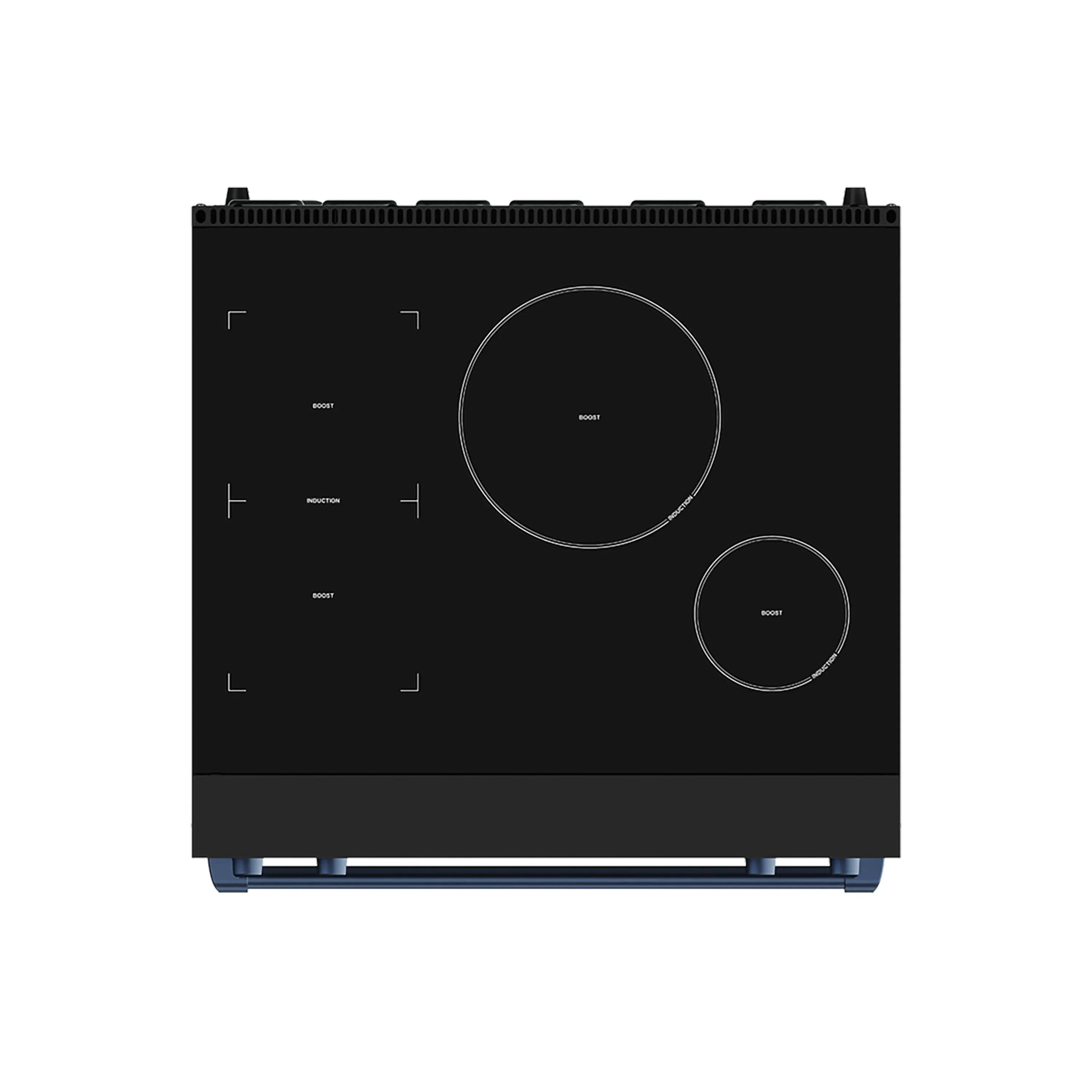 Gordon Ramsay by Thor Kitchen 30-Inch Professional Induction Range with Tilt Panel Touch Control in Black with Blue Trim (RSI30B-BLU) - Image 2