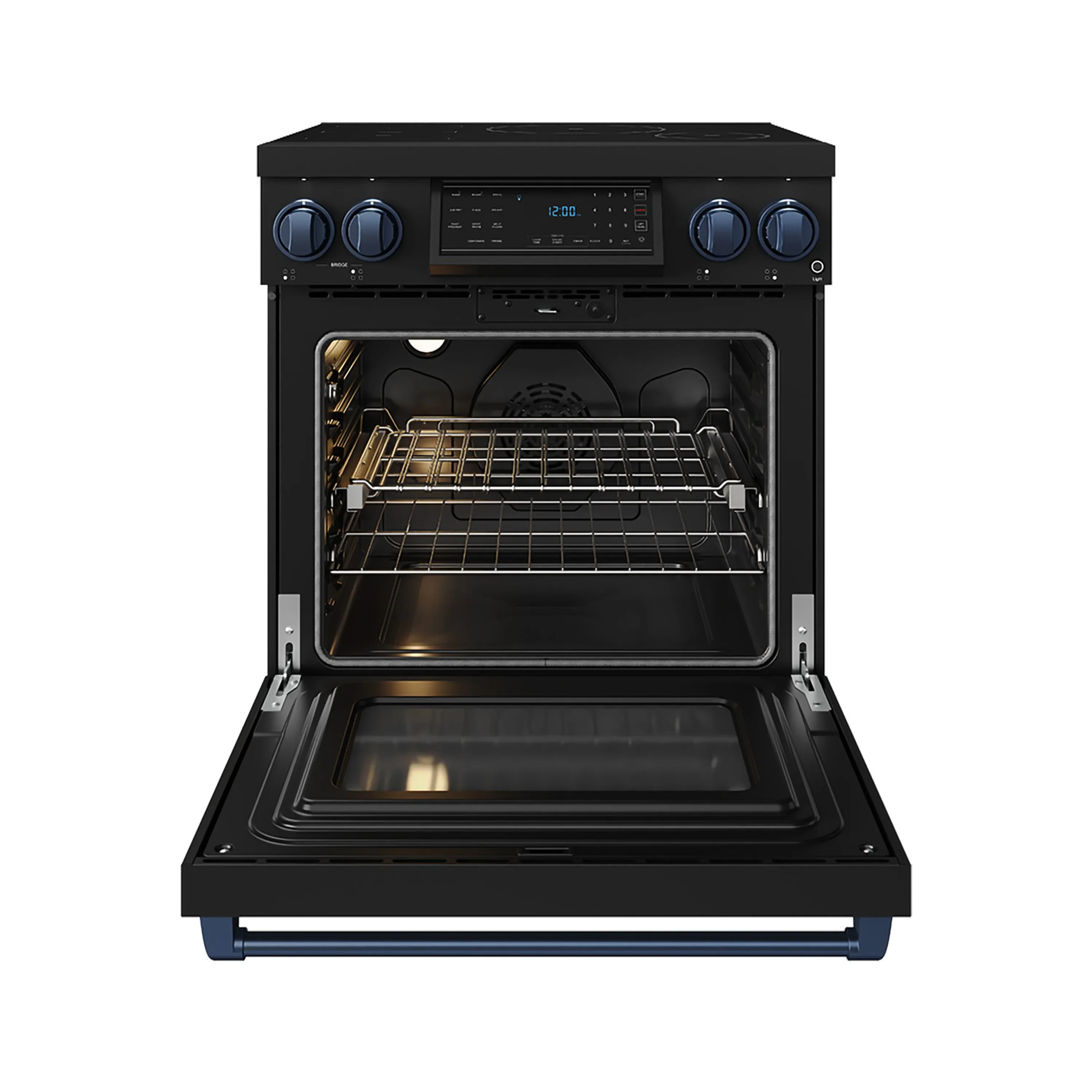 Gordon Ramsay by Thor Kitchen 30-Inch Professional Induction Range with Tilt Panel Touch Control in Black with Blue Trim (RSI30B-BLU) - Image 5
