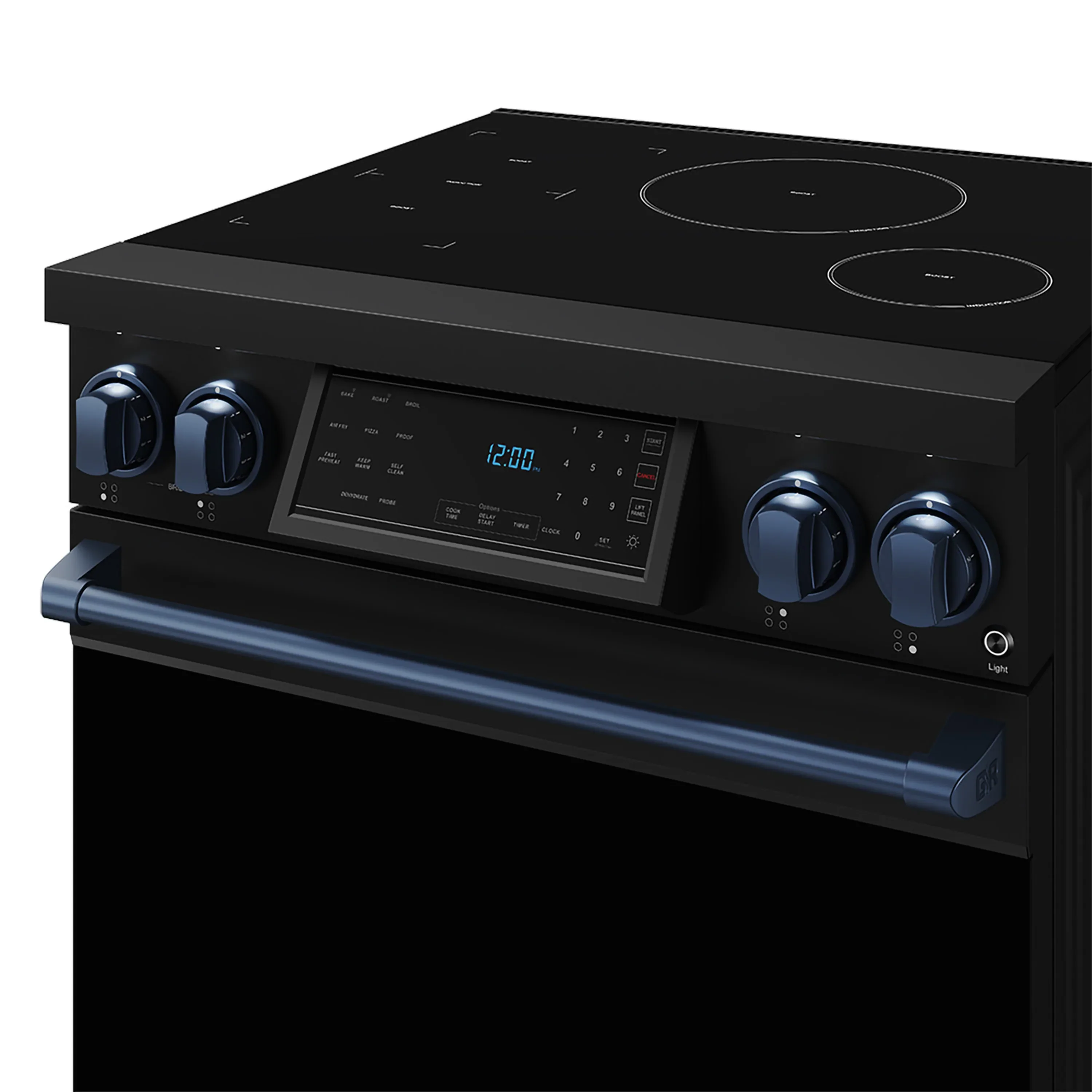 Gordon Ramsay by Thor Kitchen 30-Inch Professional Induction Range with Tilt Panel Touch Control in Black with Blue Trim (RSI30B-BLU) - Image 7