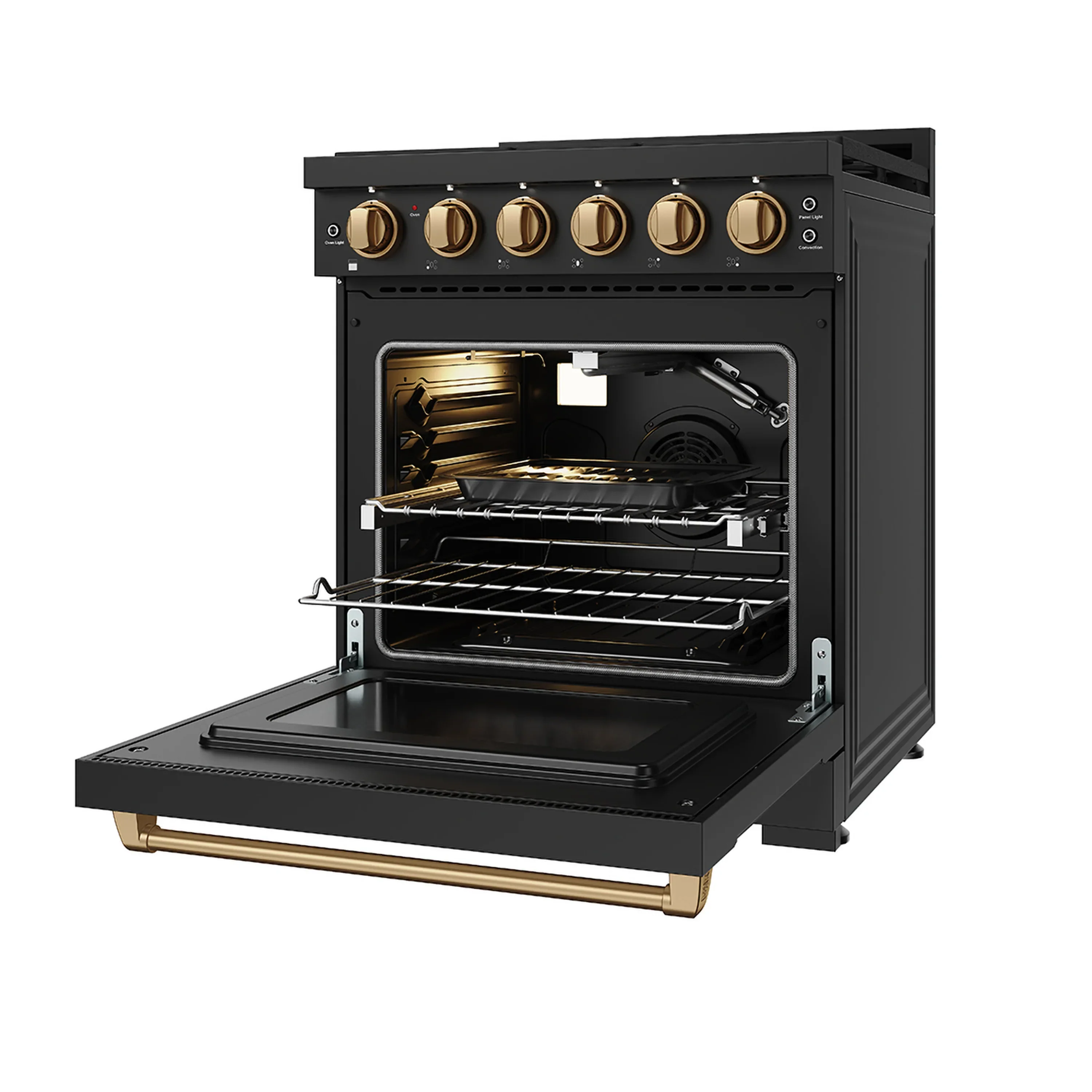 Gordon Ramsay by Thor Kitchen 30-Inch Professional Liquid Propane with Precision Knob Control in Black and Bronze (RSG30PBLP-BRZ) - Image 7
