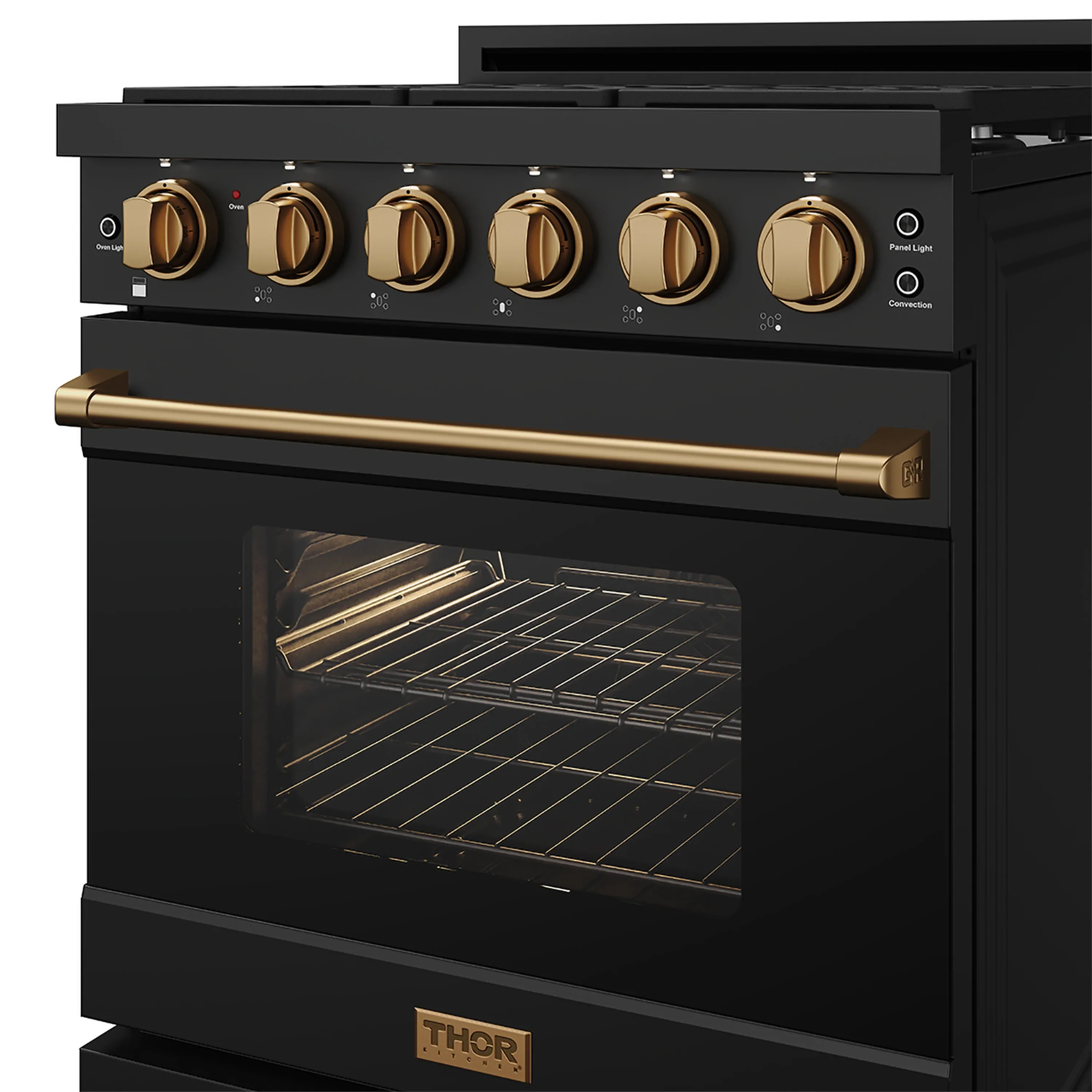 Gordon Ramsay by Thor Kitchen 30-Inch Professional Liquid Propane with Precision Knob Control in Black and Bronze (RSG30PBLP-BRZ) - Image 8