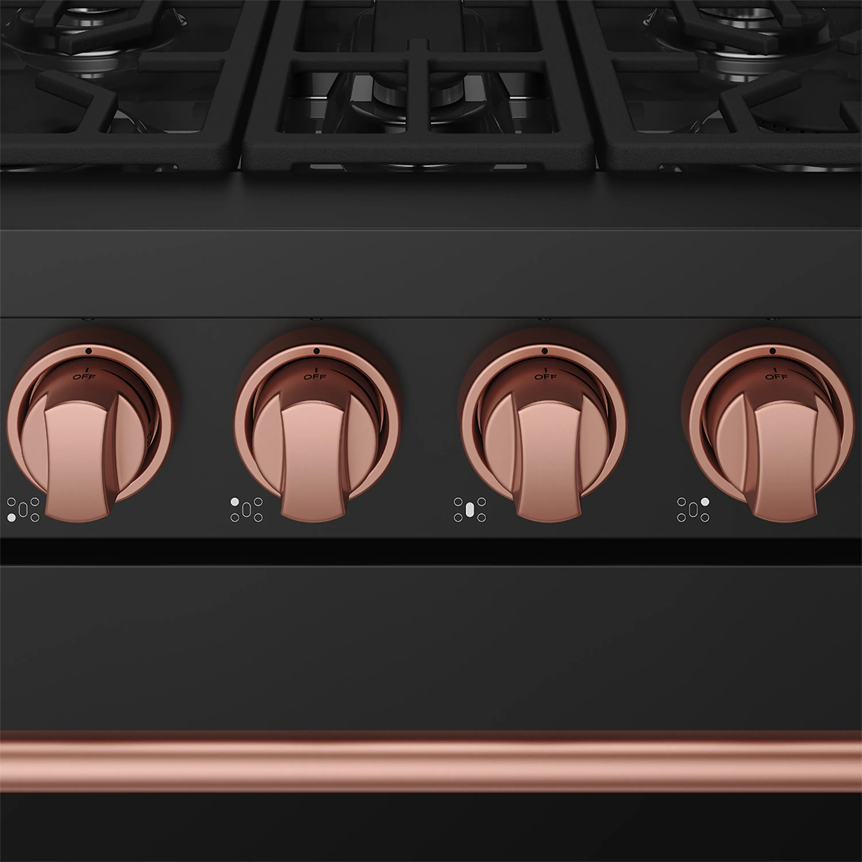 Gordon Ramsay by Thor Kitchen 30-Inch Professional Liquid Propane with Precision Knob Control in Black and Rose Gold (RSG30PBLP-RSG) - Image 9