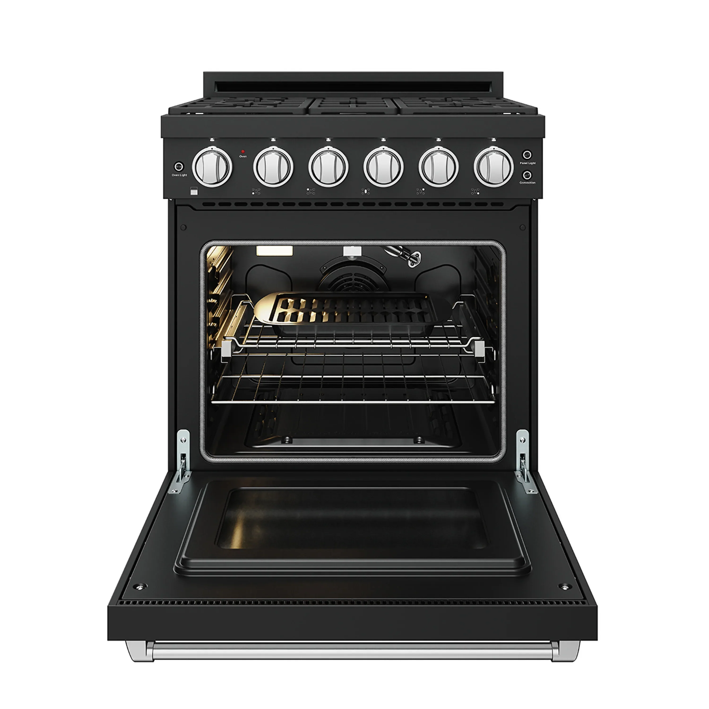 Gordon Ramsay by Thor Kitchen 30-Inch Professional Liquid Propane with Precision Knob Control in Black and Stainless Steel (RSG30PBLP-SS) - Image 6