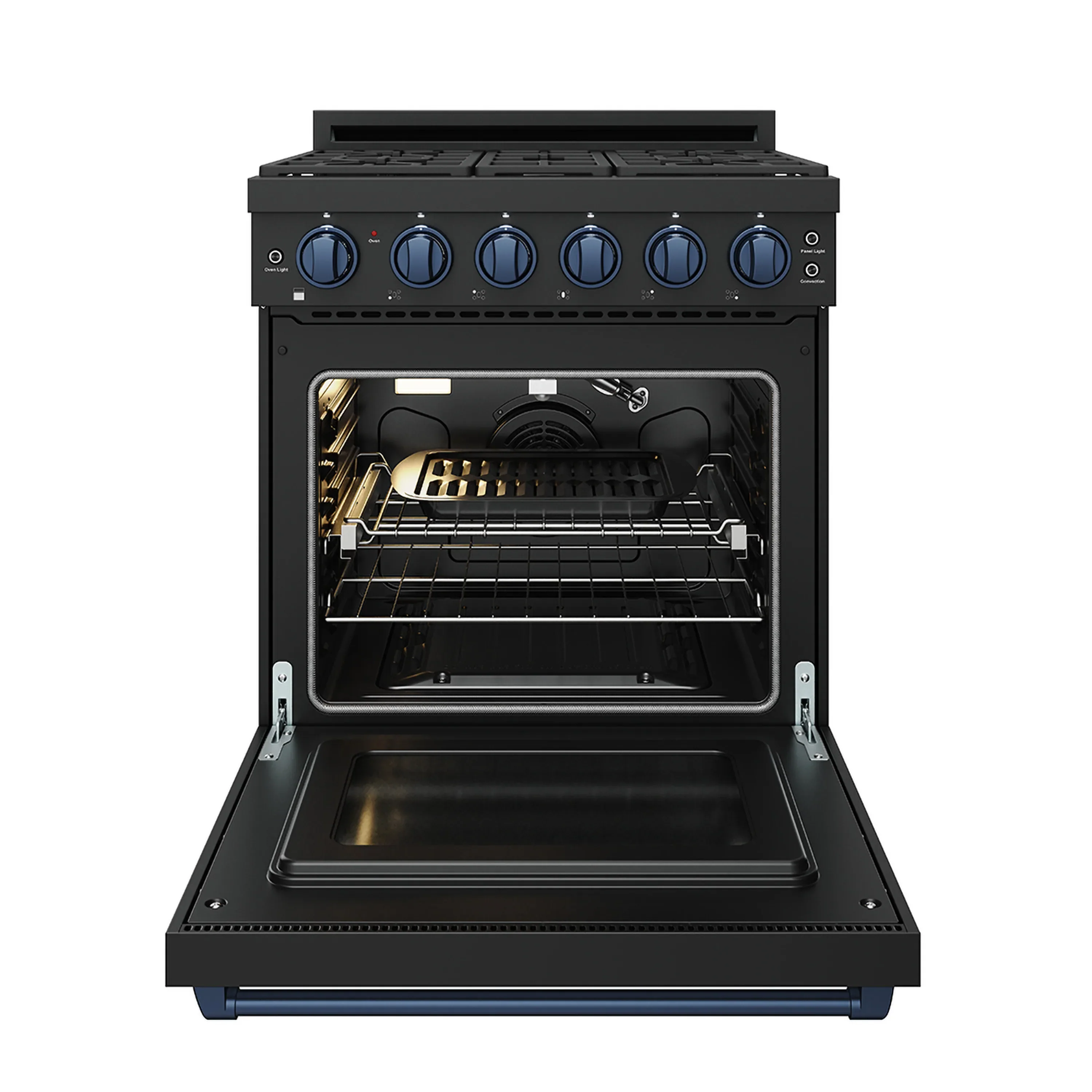 Gordon Ramsay by Thor Kitchen 30-Inch Professional Liquid Propane with Precision Knob Control in Black and Blue (RSG30PBLP-BLU) - Image 6