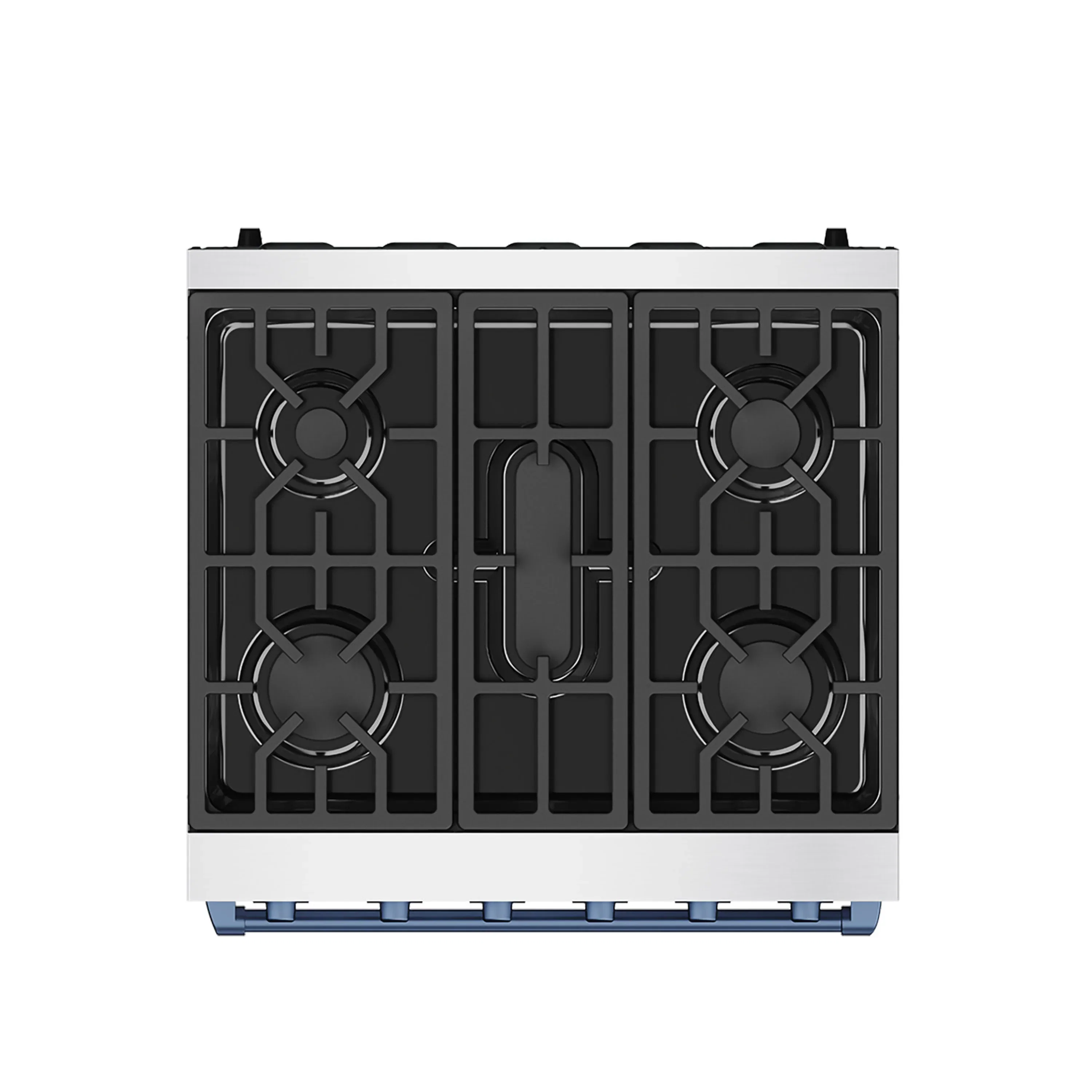 Gordon Ramsay by Thor Kitchen 30-Inch Professional Liquid Propane with Precision Knob Control in Stainless Steel with Blue Trim (RSG30PLP-BLU) - Image 2