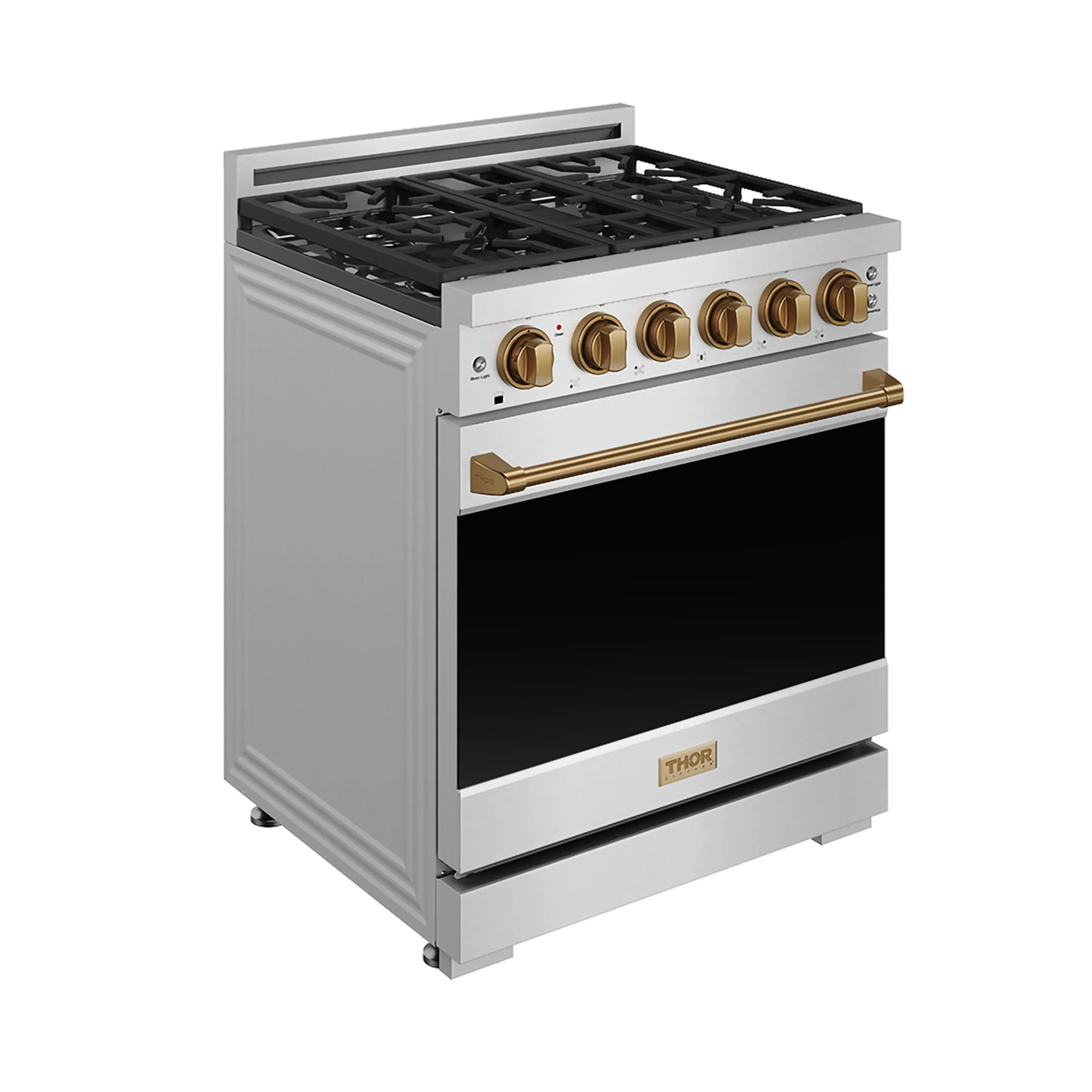 Gordon Ramsay by Thor Kitchen 30-Inch Professional Liquid Propane with Precision Knob Control in Stainless Steel with Bronze Trim (RSG30PLP-BRZ) - Image 3