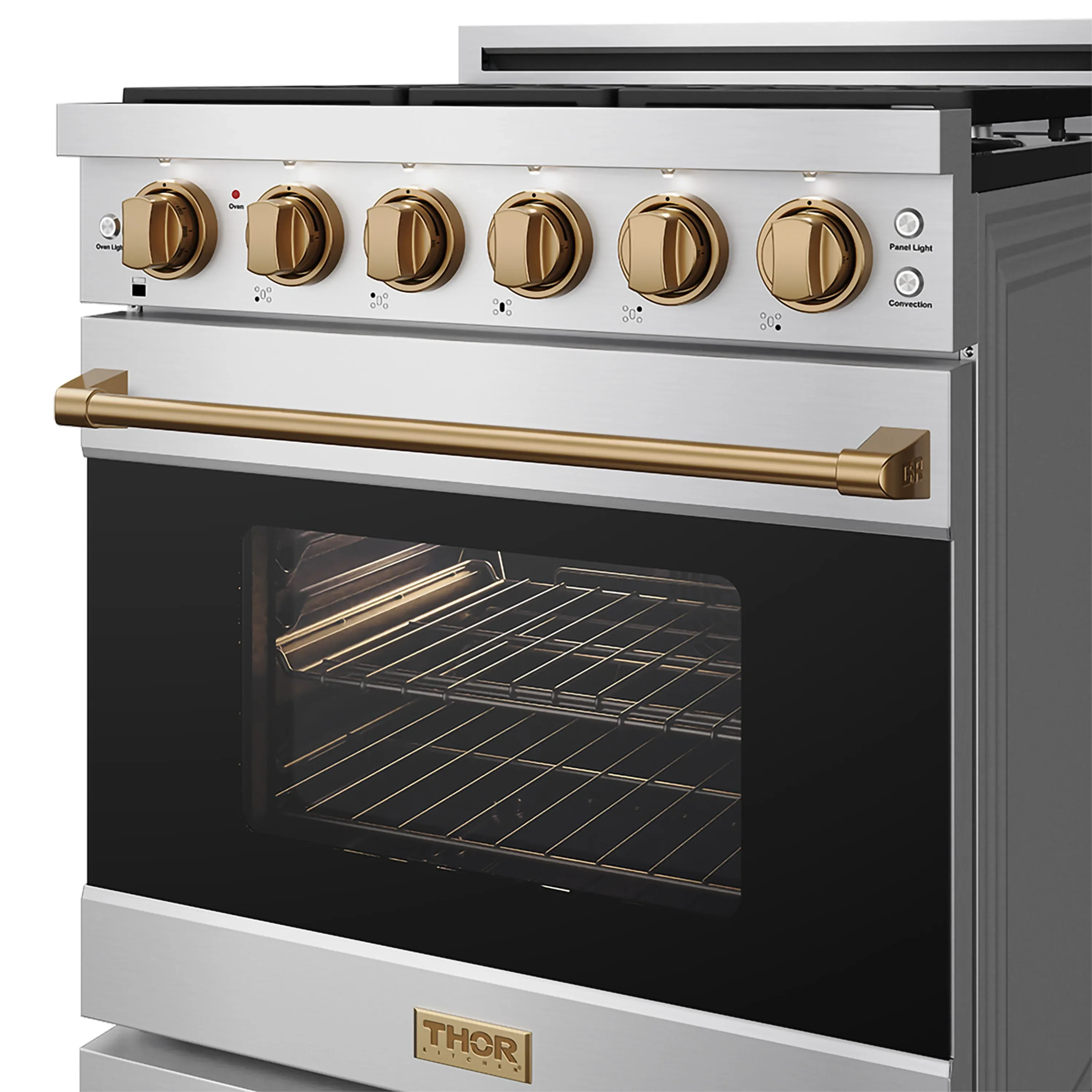Gordon Ramsay by Thor Kitchen 30-Inch Professional Liquid Propane with Precision Knob Control in Stainless Steel with Bronze Trim (RSG30PLP-BRZ) - Image 8