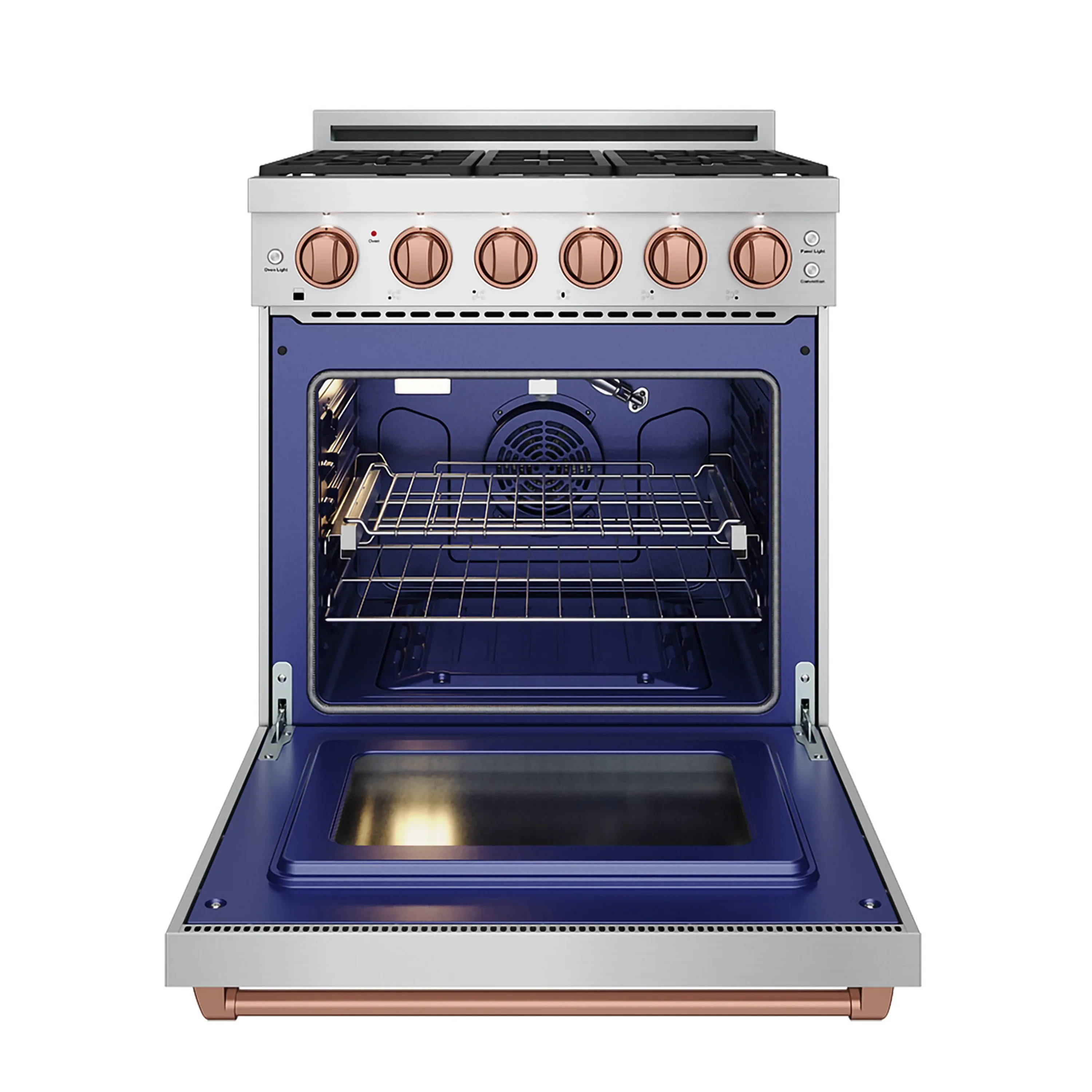 Gordon Ramsay by Thor Kitchen 30-Inch Professional Liquid Propane with Precision Knob Control in Stainless Steel with Rose Gold Trim (RSG30PLP-RSG) - Image 5