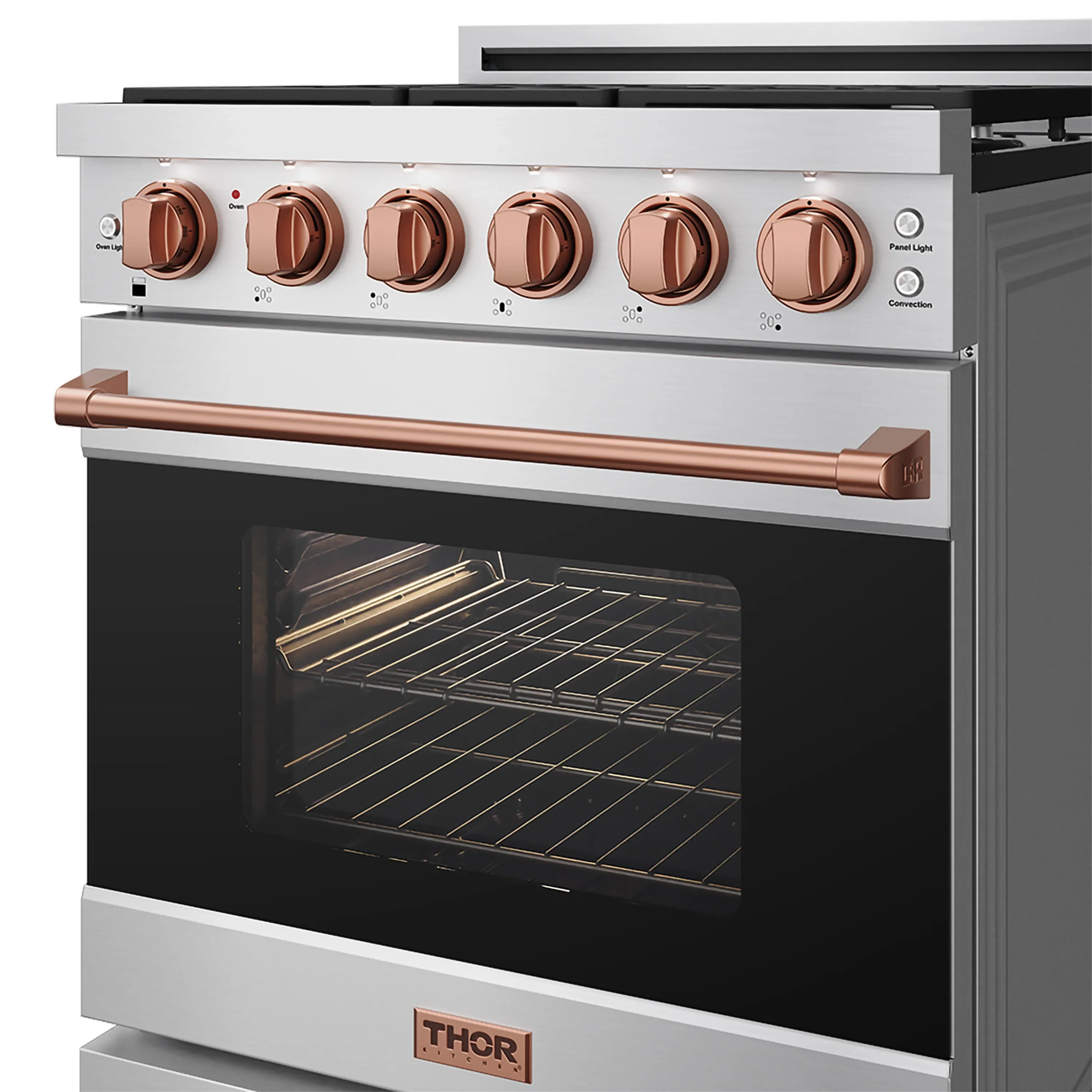 Gordon Ramsay by Thor Kitchen 30-Inch Professional Liquid Propane with Precision Knob Control in Stainless Steel with Rose Gold Trim (RSG30PLP-RSG) - Image 8