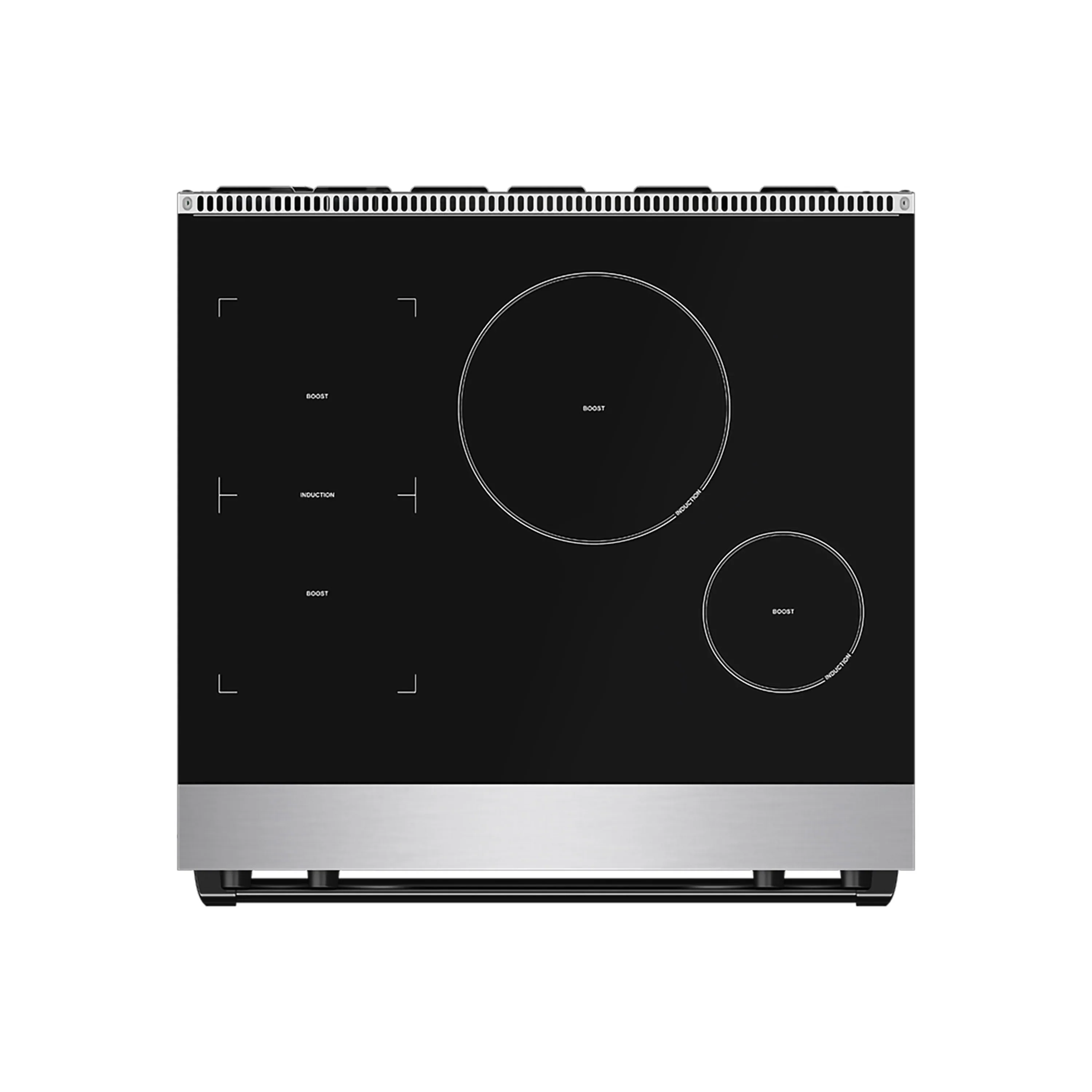 Gordon Ramsay by Thor Kitchen 30-Inch Professional Induction Range with Tilt Panel Touch Control in Stainless Steel with Black Trim (RSI30-BLK) - Image 2