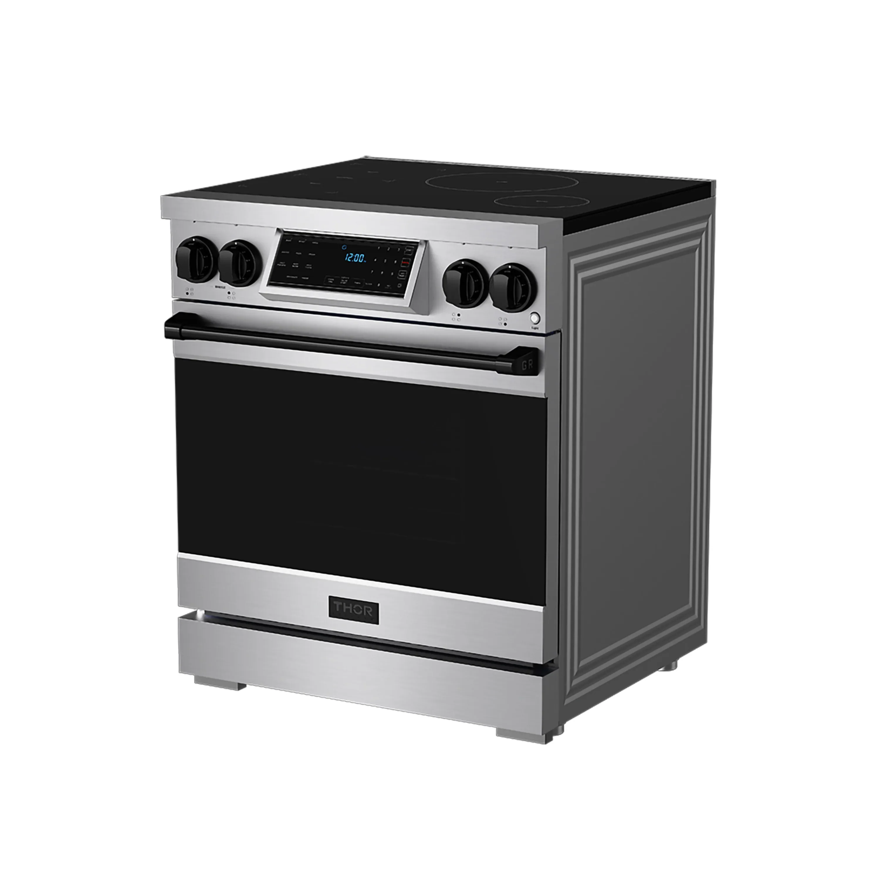 Gordon Ramsay by Thor Kitchen 30-Inch Professional Induction Range with Tilt Panel Touch Control in Stainless Steel with Black Trim (RSI30-BLK) - Image 5