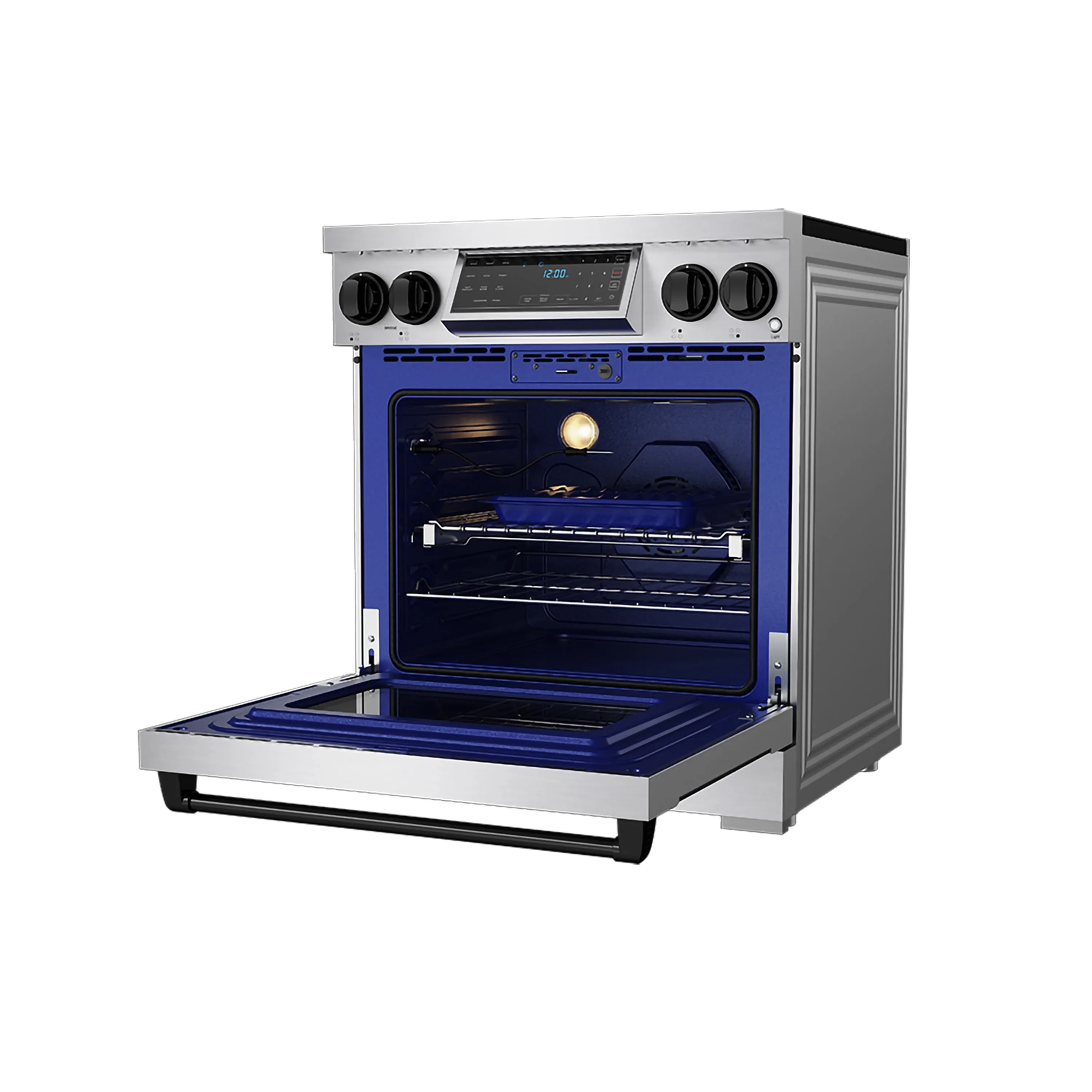 Gordon Ramsay by Thor Kitchen 30-Inch Professional Induction Range with Tilt Panel Touch Control in Stainless Steel with Black Trim (RSI30-BLK) - Image 7